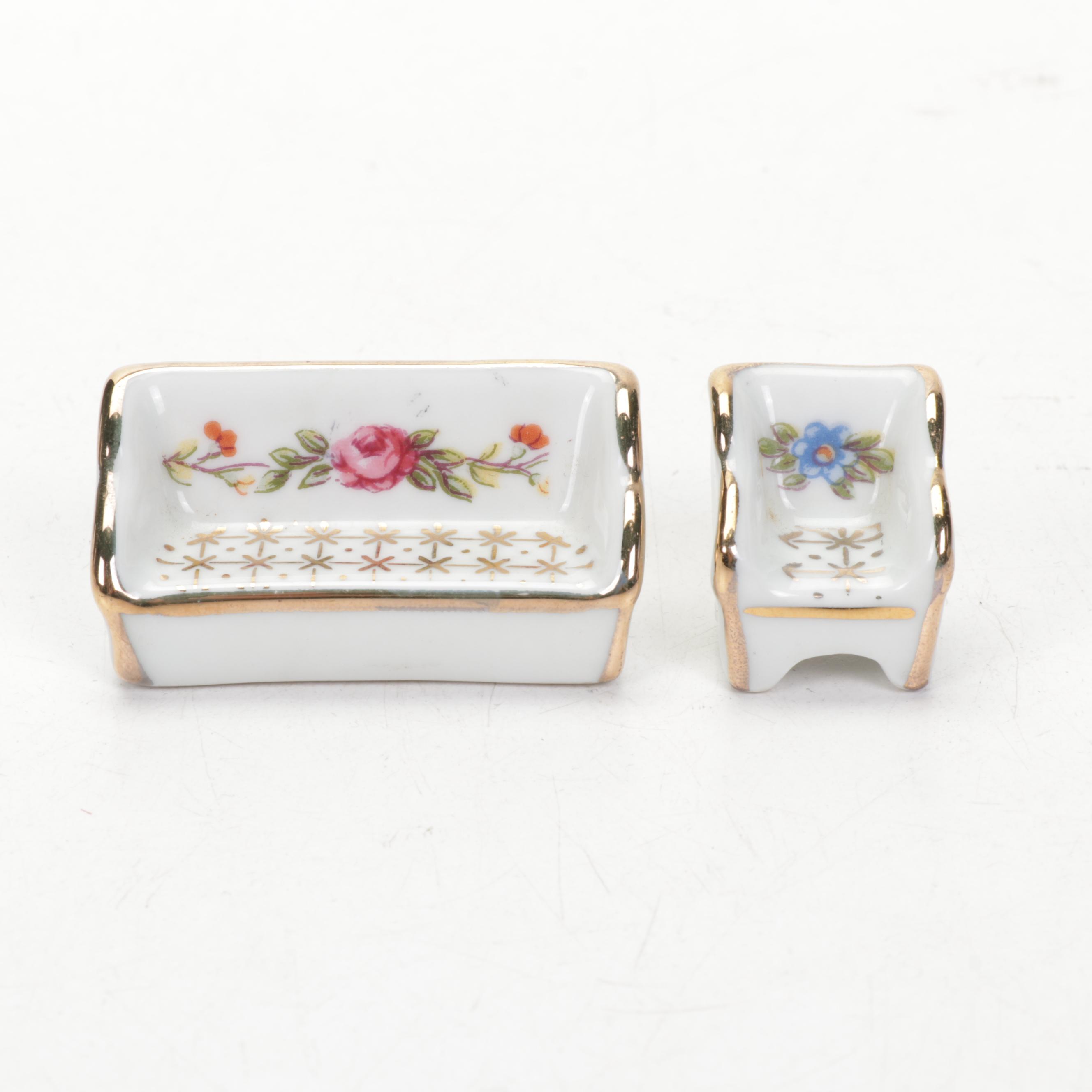 French Limoges Porcelain Miniatures