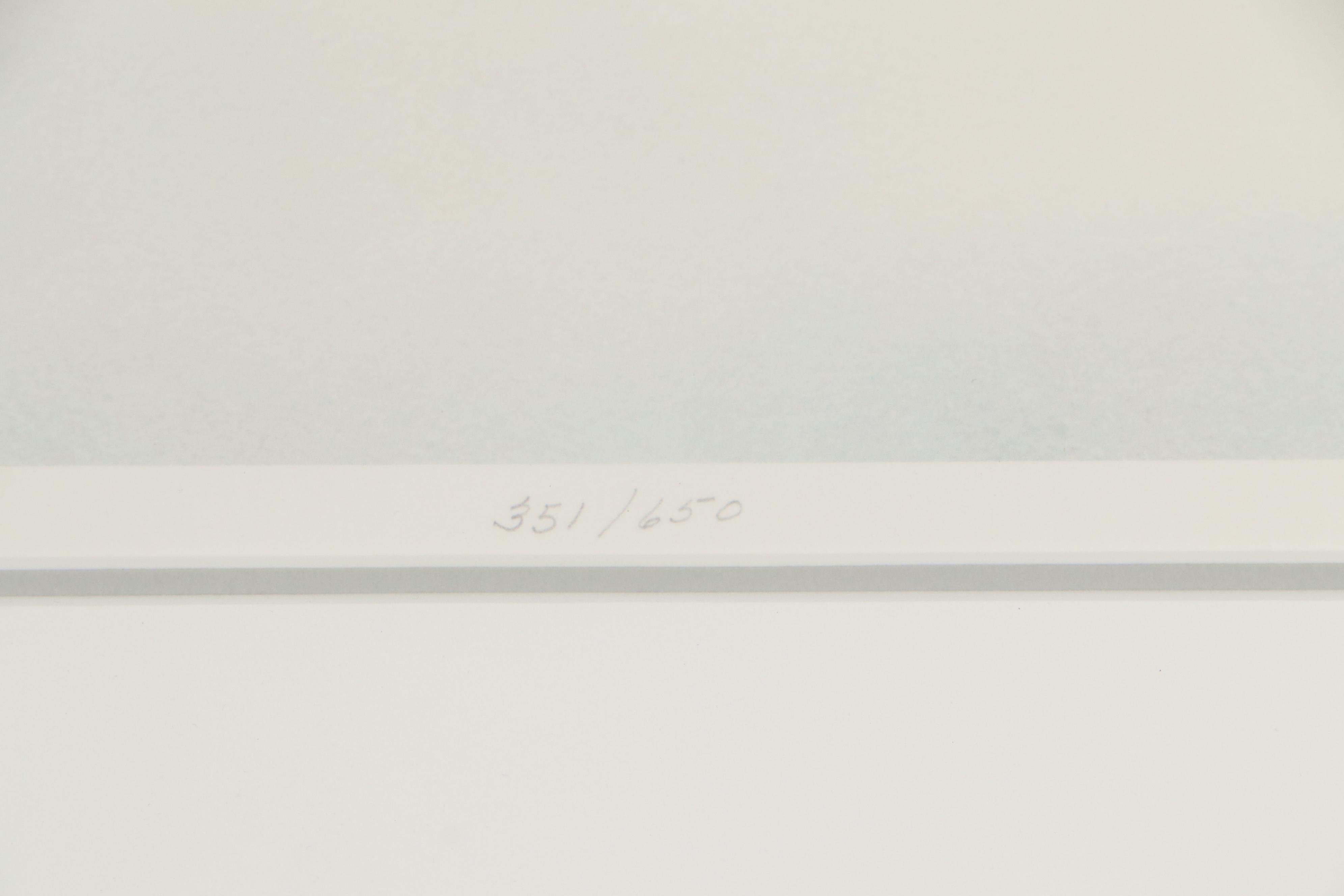 Nancy Taylor Stonington Offset Lithograph "Fox Creek," Late 20th Century