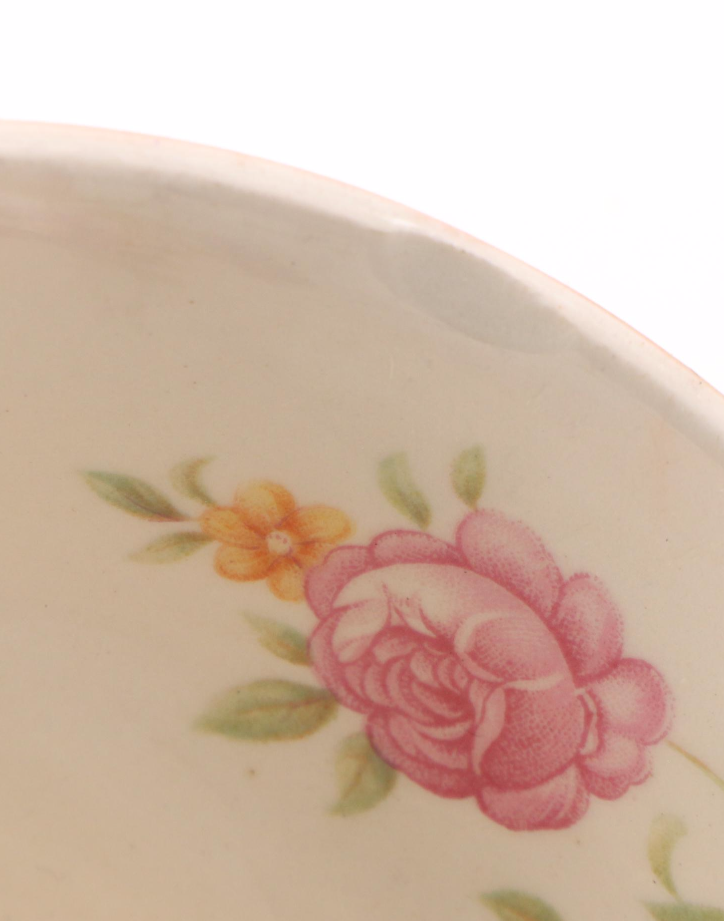 Limoges American "Meissen Rose Red" Porcelain Dinnerware, Mid-20th Century