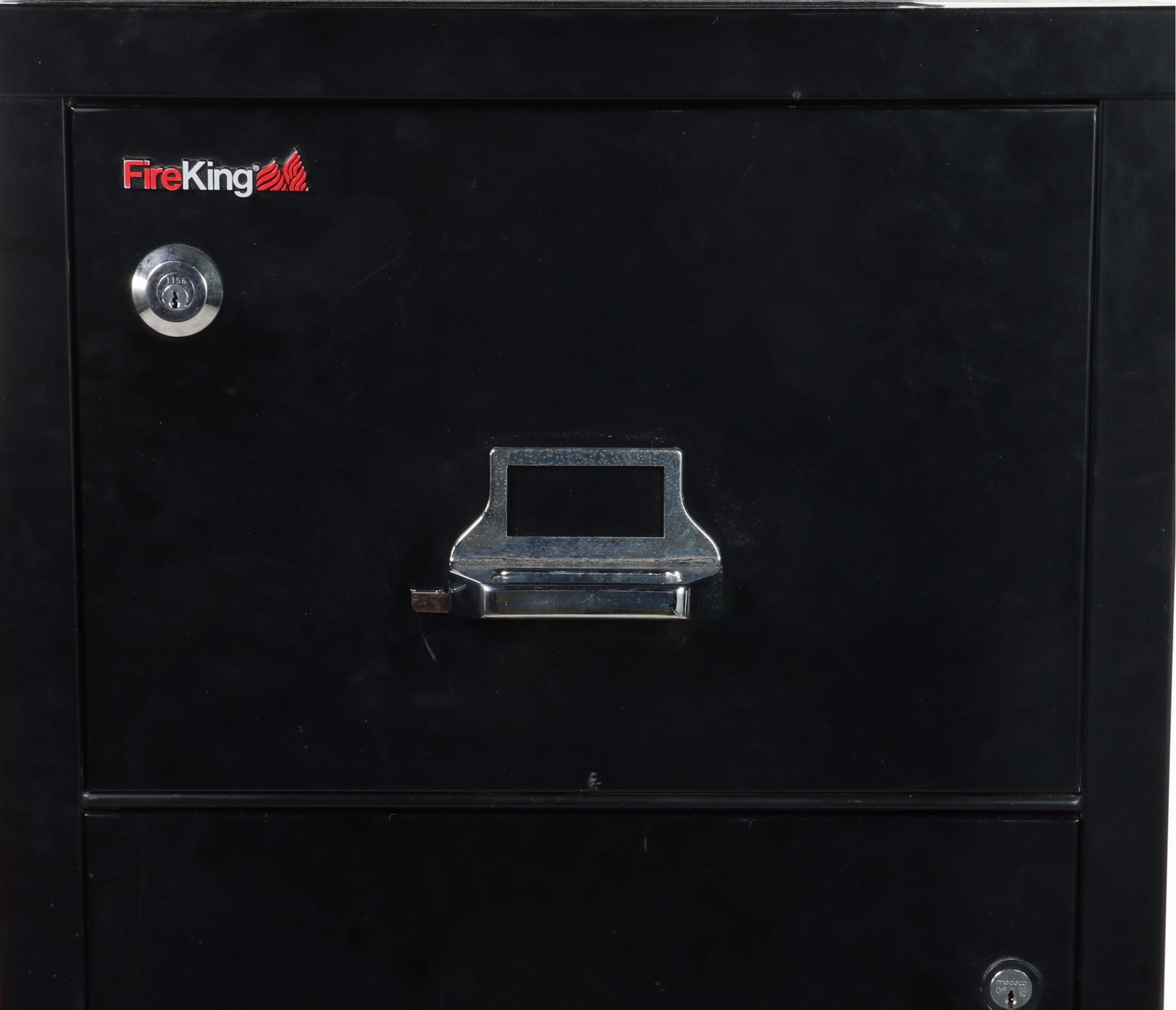 FireKing Locking Filing Cabinet with Safe
