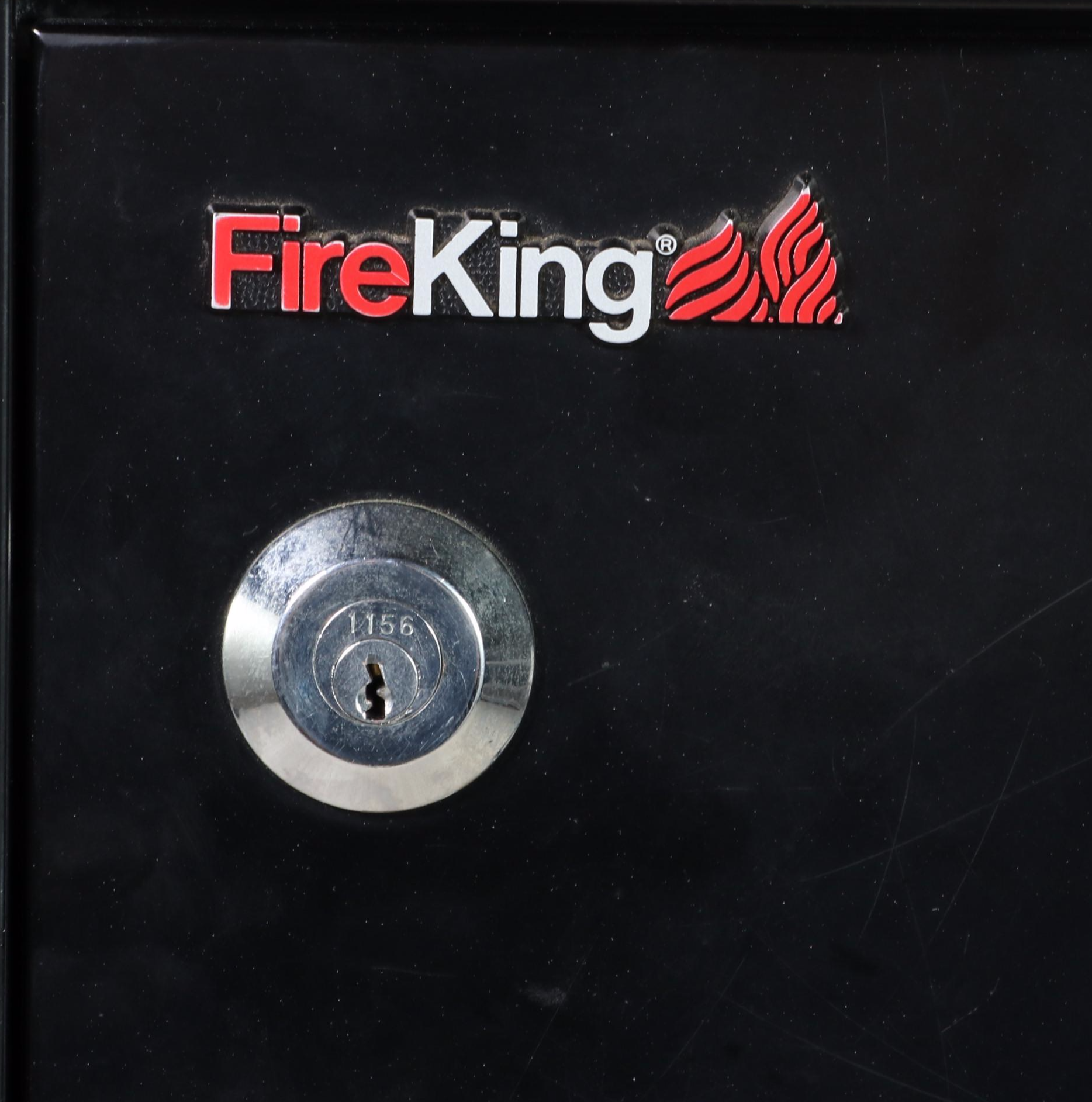 FireKing Locking Filing Cabinet with Safe