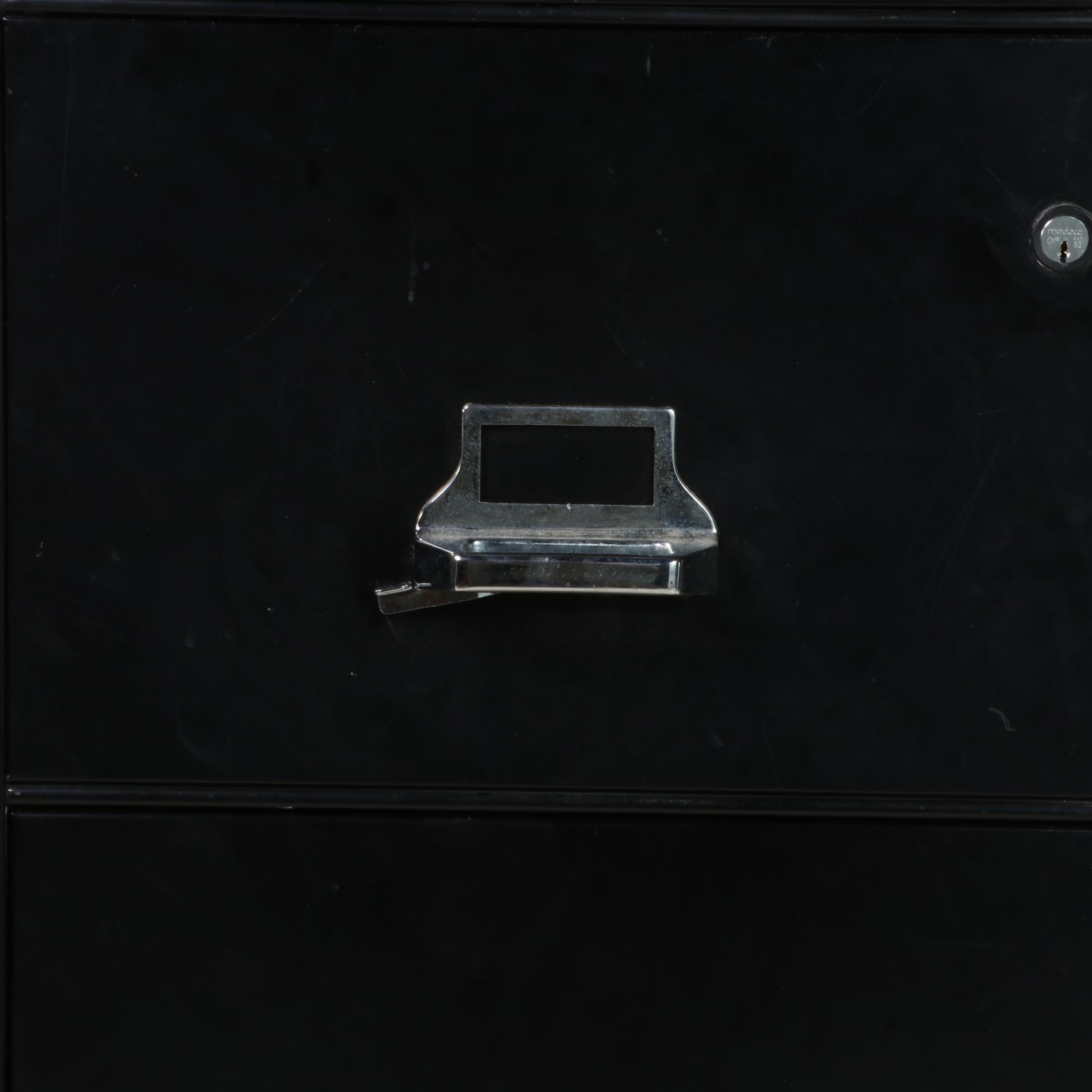 FireKing Locking Filing Cabinet with Safe
