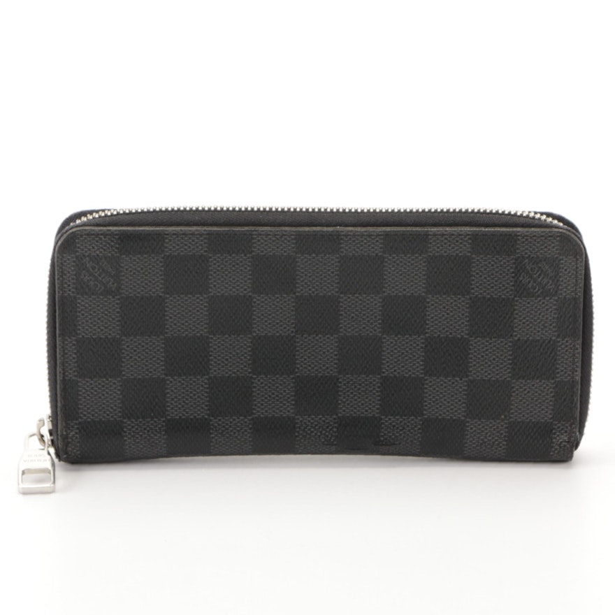 Louis Vuitton Zippy Wallet in Graphite Damier Canvas