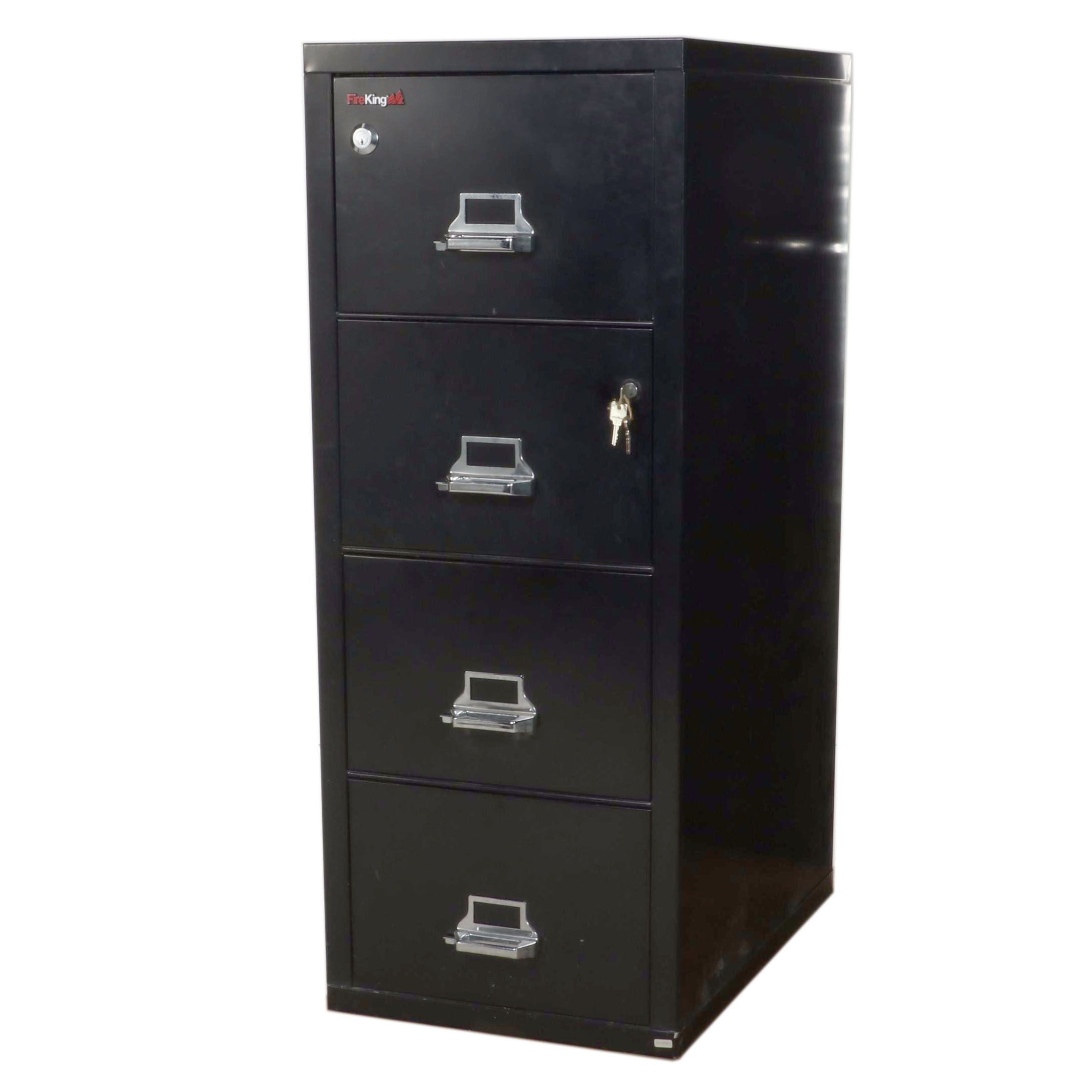 FireKing Locking Filing Cabinet with Safe