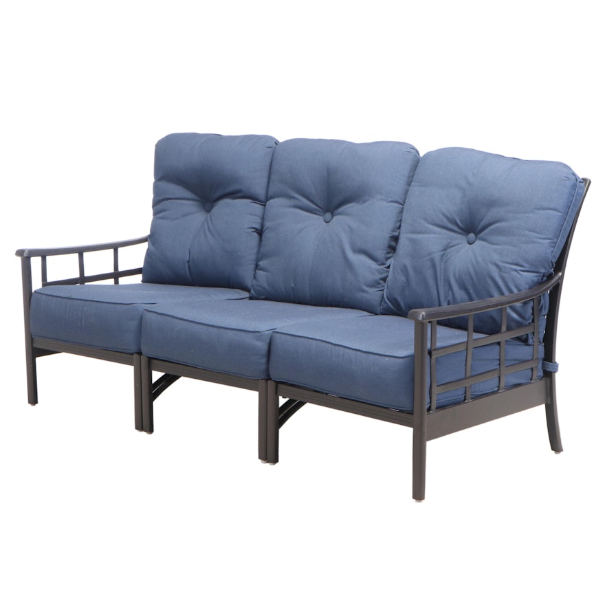 Powder-Coated Metal Patio Sofa