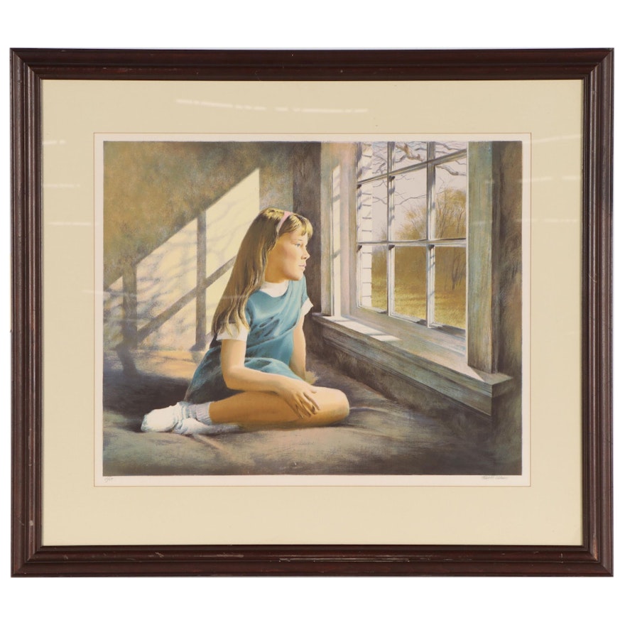 Robert Addison Lithograph "Afternoon Reflections," Late 20th Century