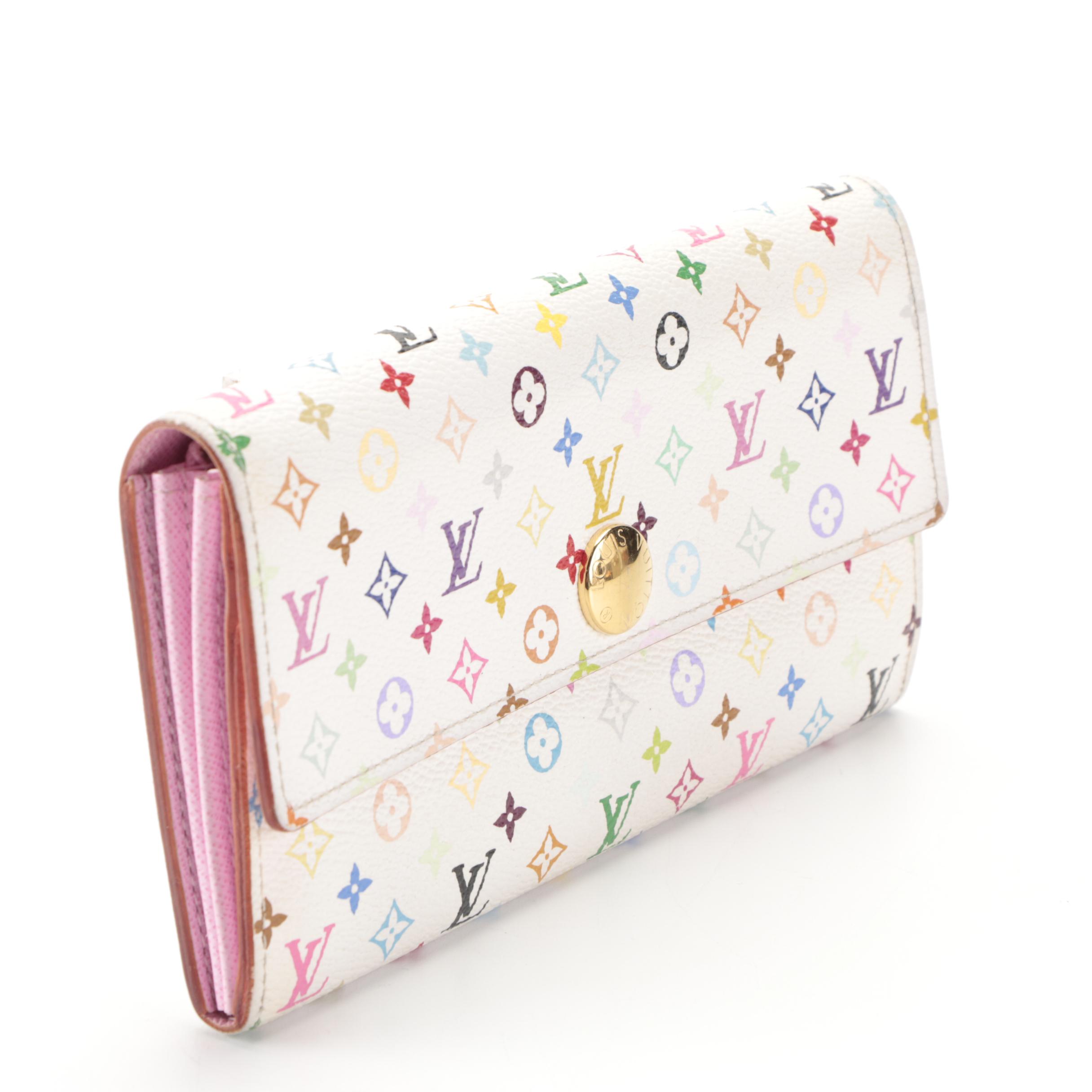 Louis Vuitton x Takashi Murakami Sarah Wallet in Multicolor Monogram Canvas