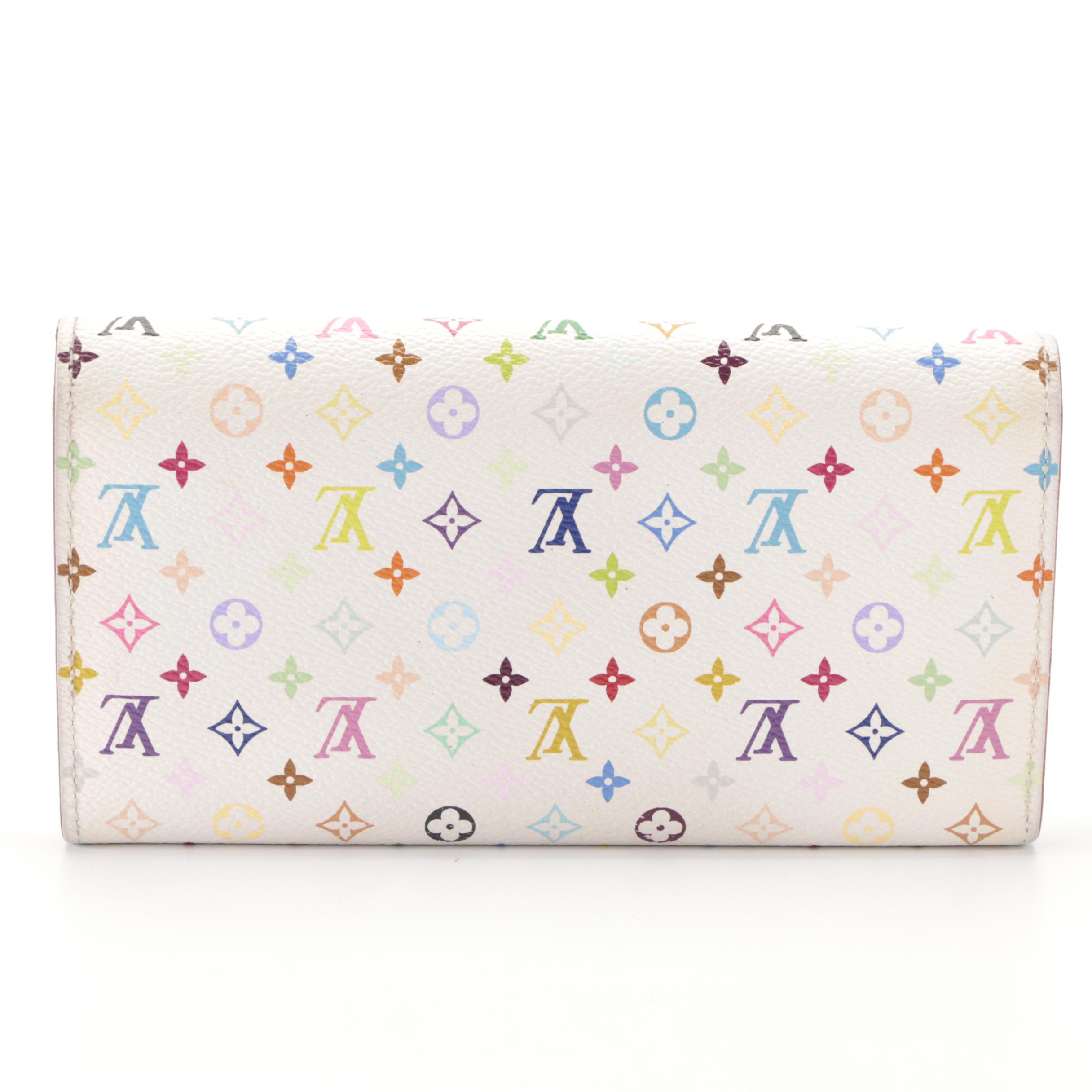 Louis Vuitton x Takashi Murakami Sarah Wallet in Multicolor Monogram Canvas