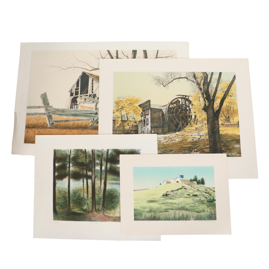 Color Lithographs Including Work by Wayne Cooper, Mel Hunter and More