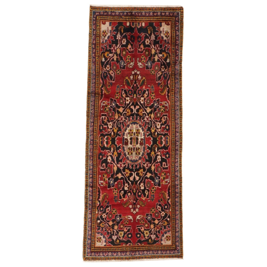 3'7 x 9'3 Hand-Knotted Turkish Oushak Long Rug