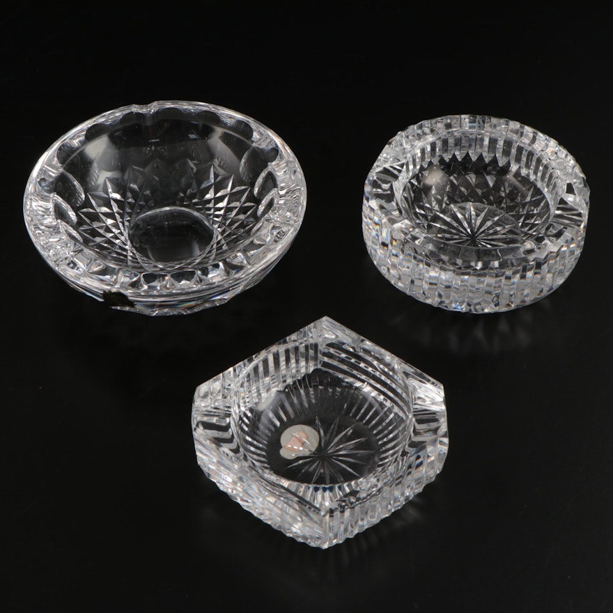 Waterford "Maeve" and Other Waterford Crystal Ashtrays