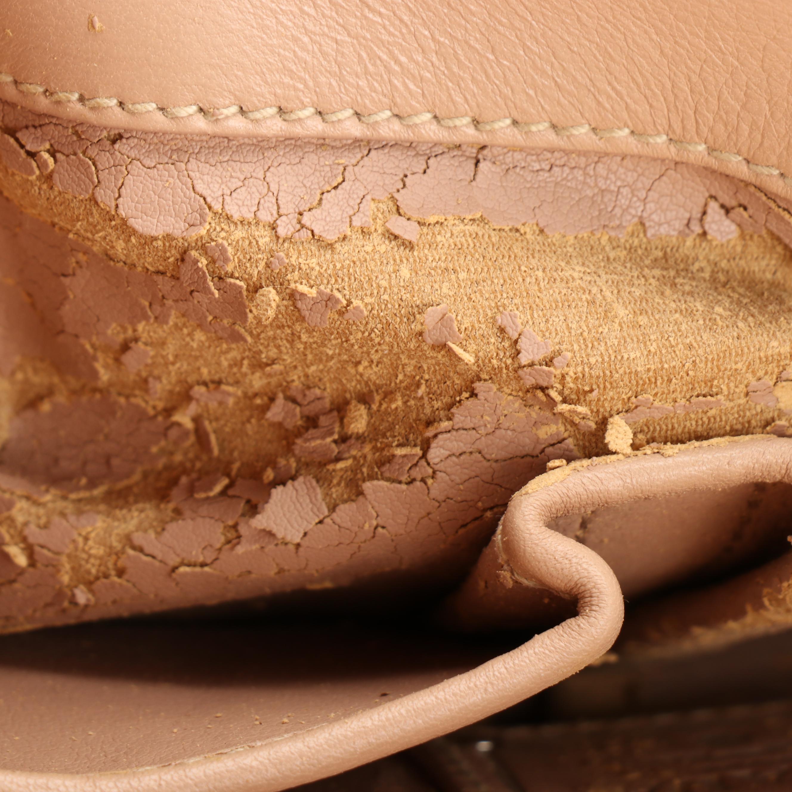 Prada Small Flap Shoulder Bag in Bicolor Contrast-Stitched Patent Leather