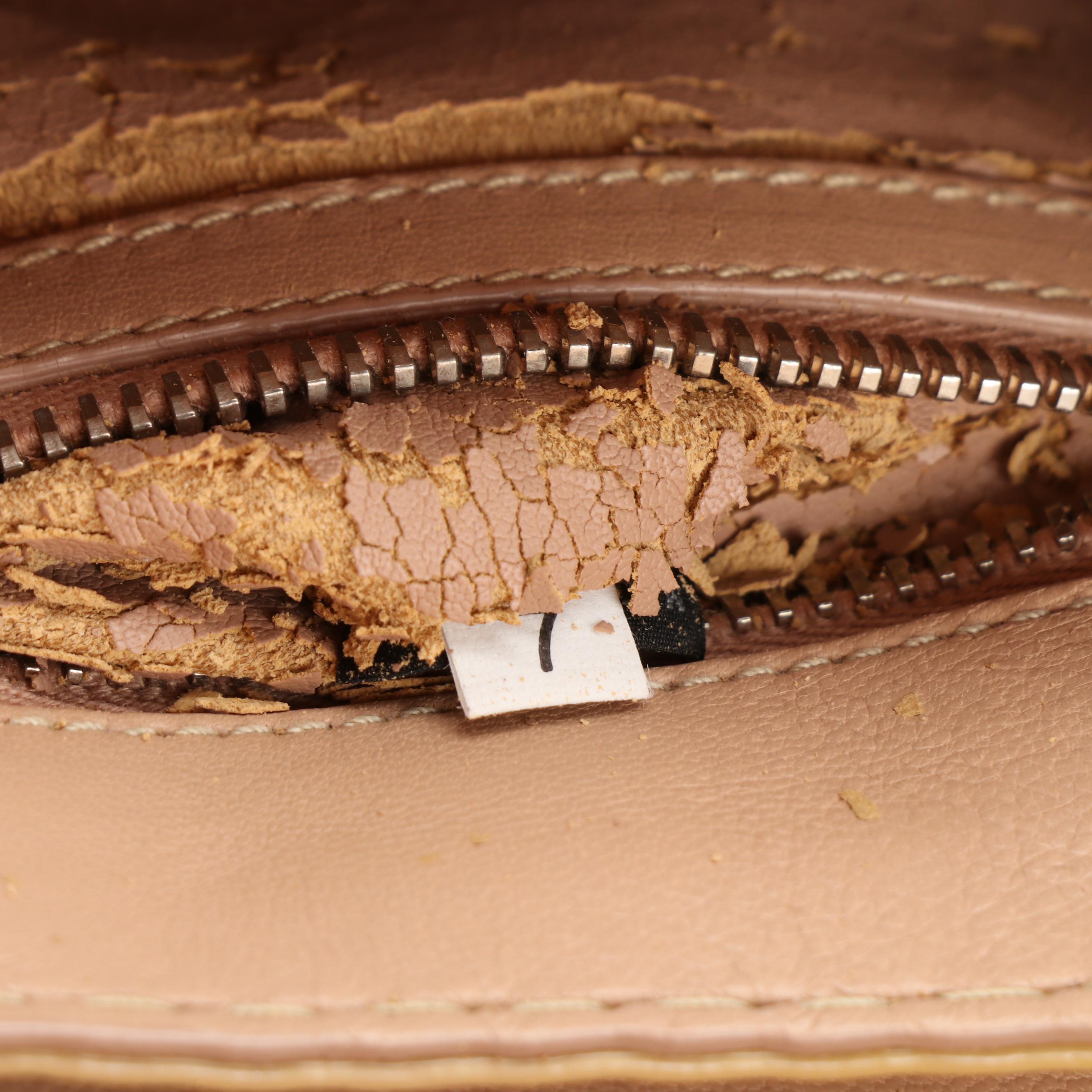 Prada Small Flap Shoulder Bag in Bicolor Contrast-Stitched Patent Leather