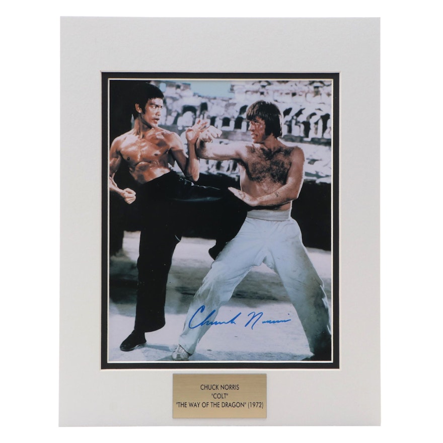 Chuck Norris Signed "The Way of the Dragon" Giclée with COA