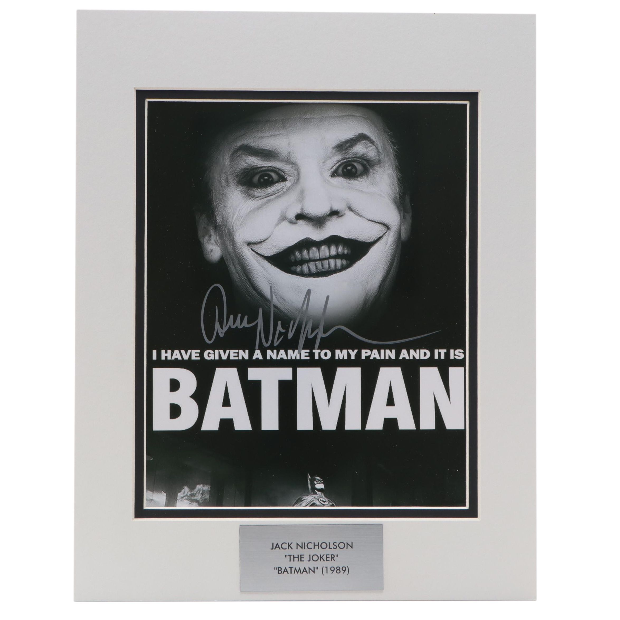 Jack Nicholson Signed "Batman" Giclée with COA