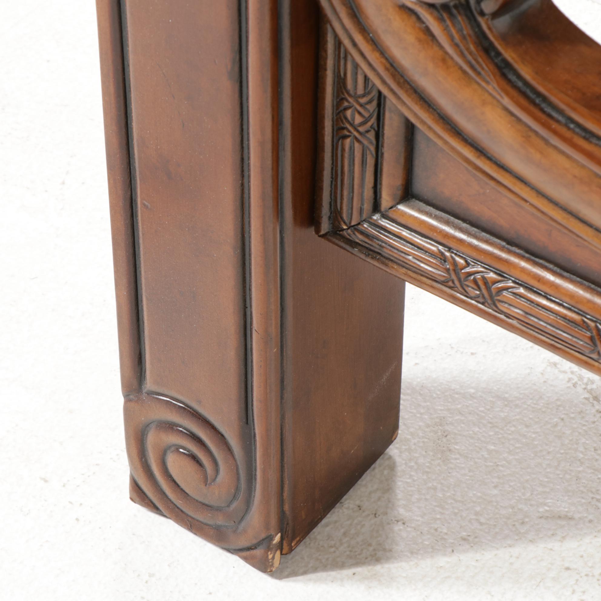 Michael Amini for AICO "Palais Royale" Rococo Style King Size Bed in Cognac