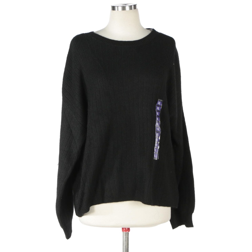 DKNY Black Crewneck Sweater