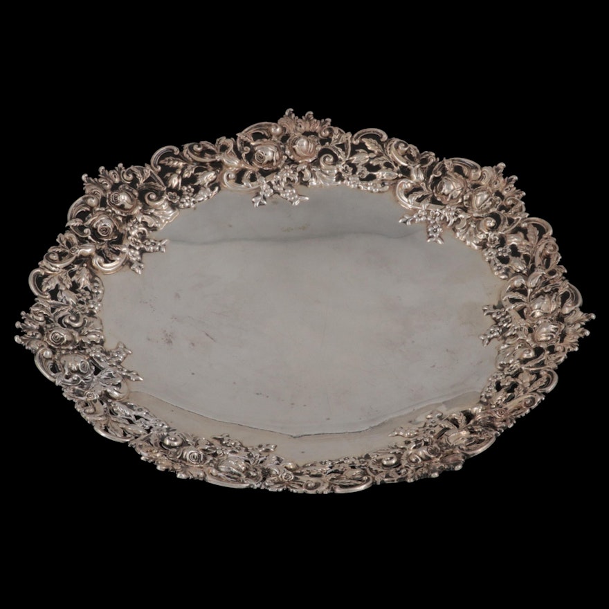 Redlich with Bigelow, Kennard & Co. Sterling Openwork Bowl, Late 19th Century
