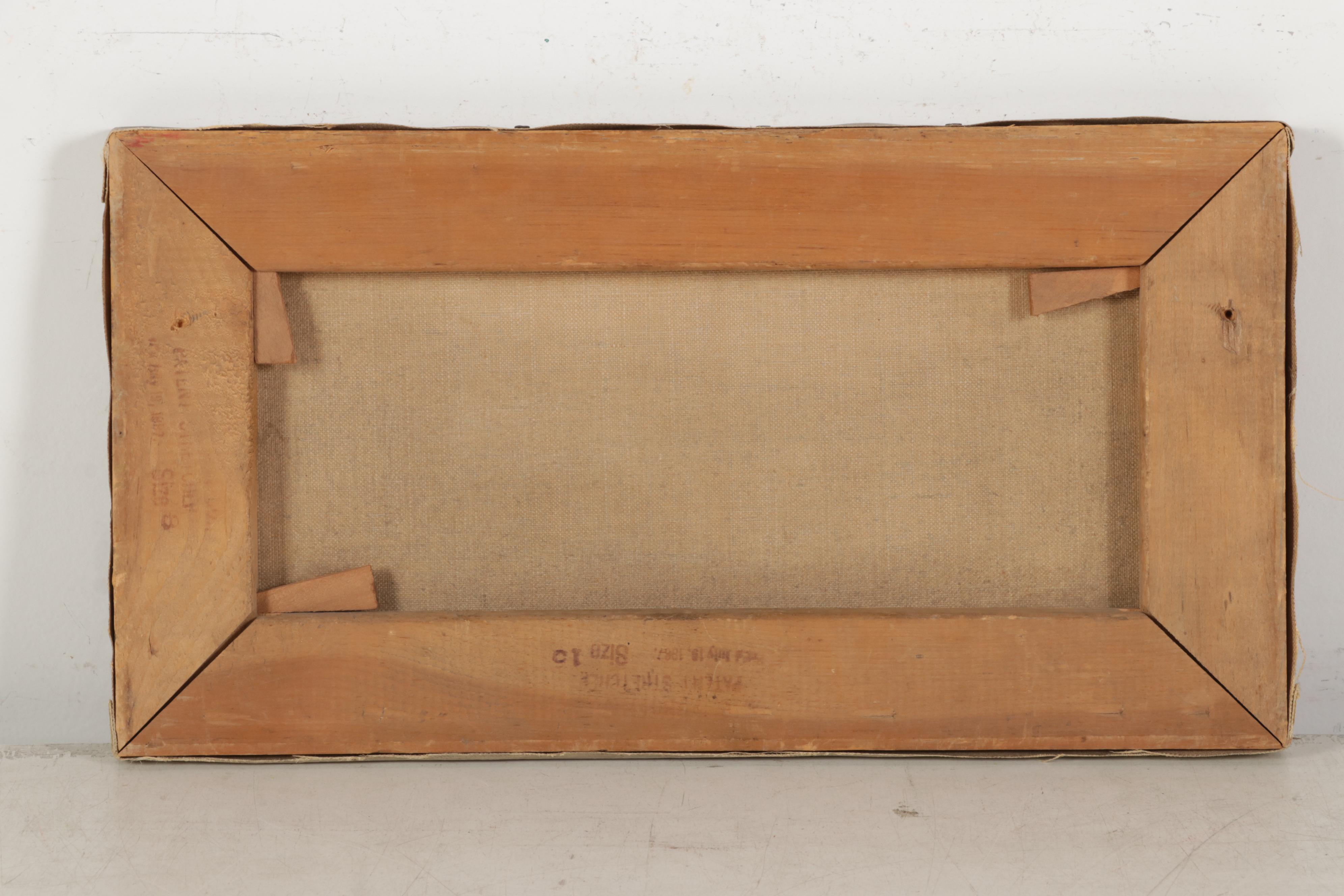 Sybil Rinehart Landscape Oil Painting of Cattle