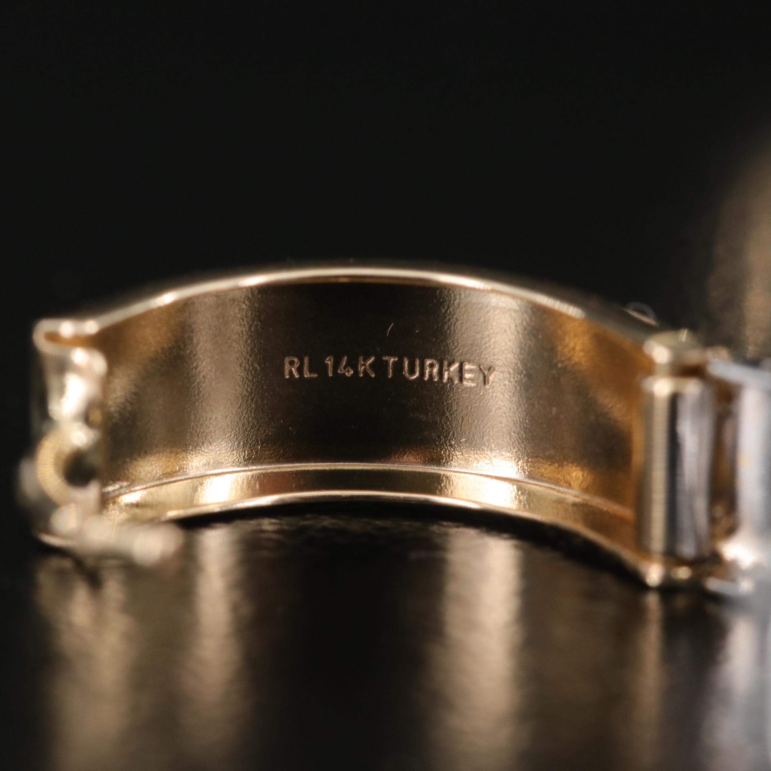 14K Diamond-Cut Huggie Earrings