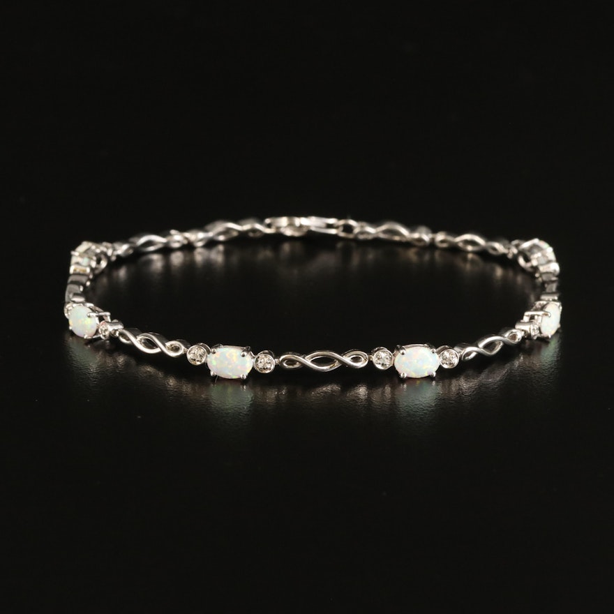 Sterling Opal Bracelet