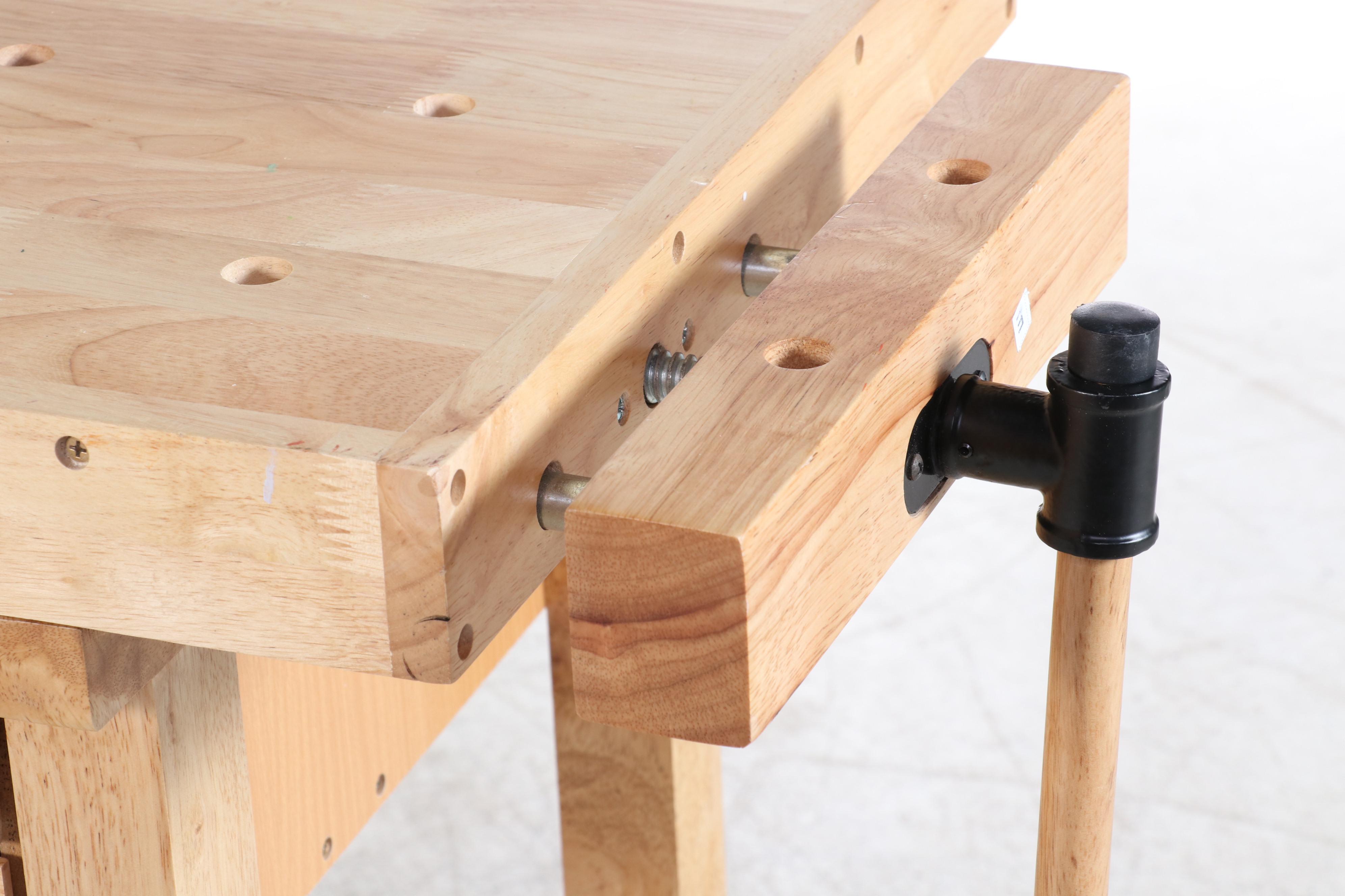 Windsor Design Hardwood Four-Drawer Workbench Plus Art Supplies