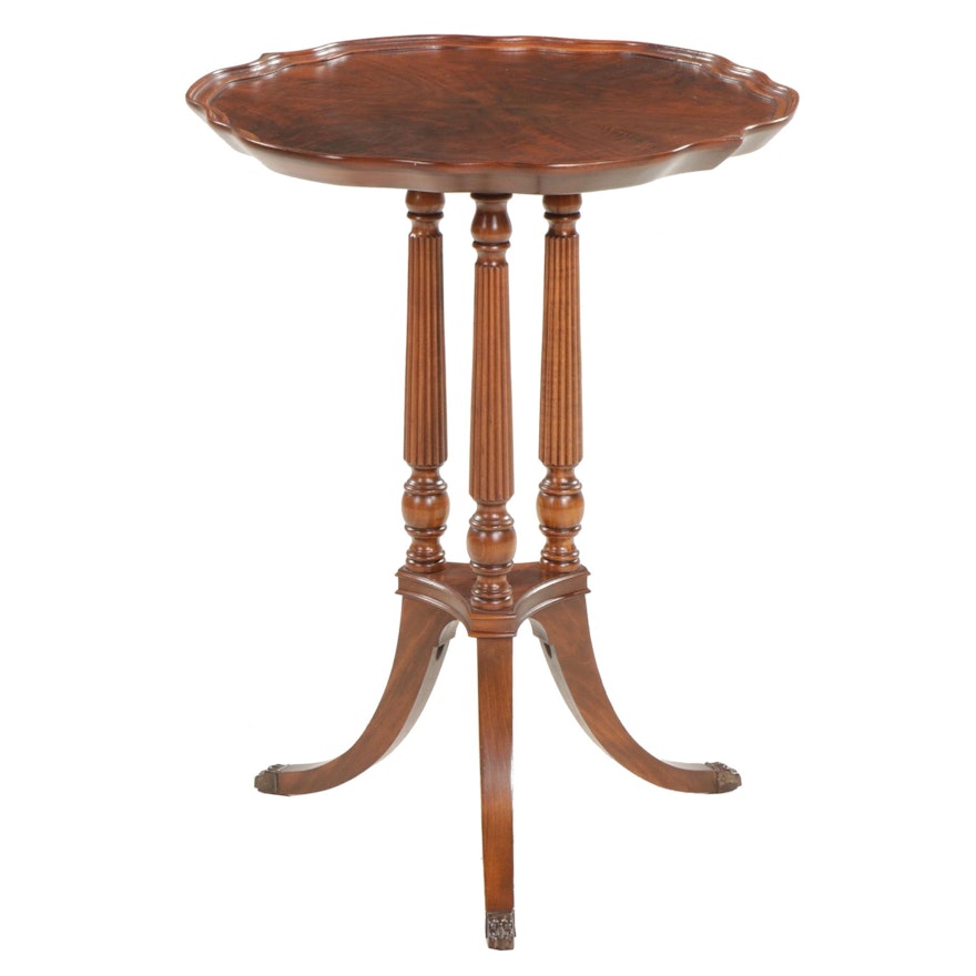 Hersman Directoire Style Flame Mahogany Pie Crust Table