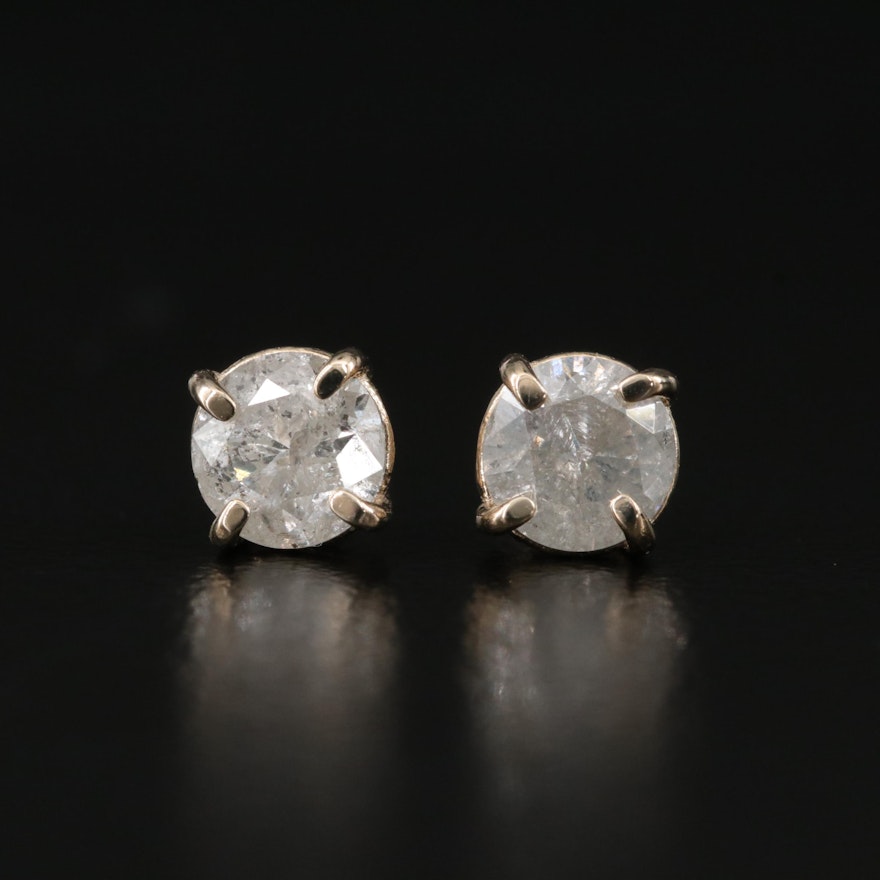 14K 0.92 CTW Diamond Stud Earrings