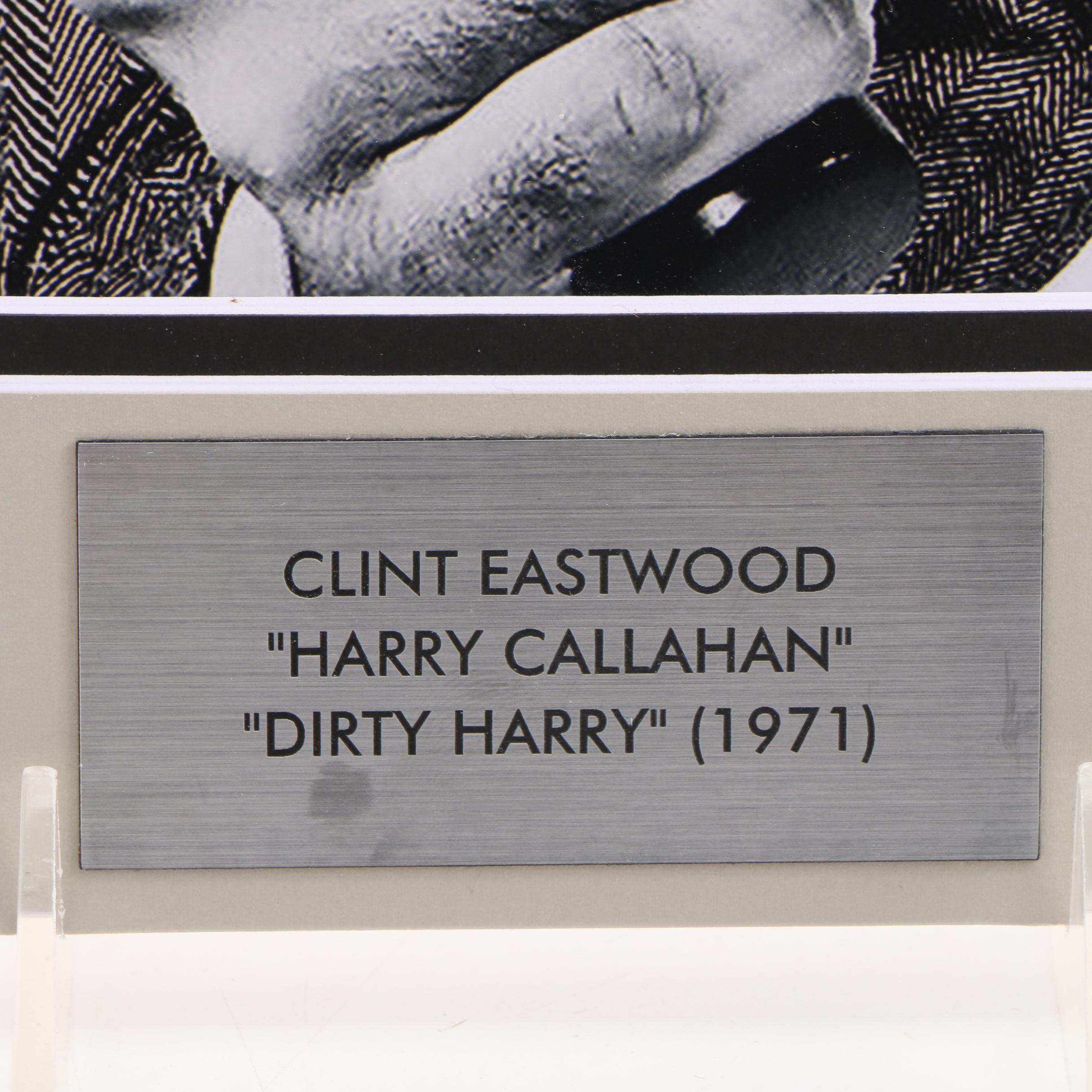 Clint Eastwood Signed "Dirty Harry" Giclée in Mat Frame