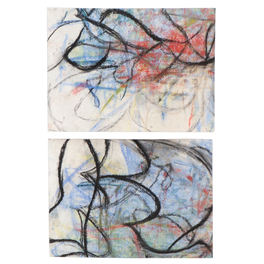 Richard Snyder Abstract Expressionist Style Drawings, 2010