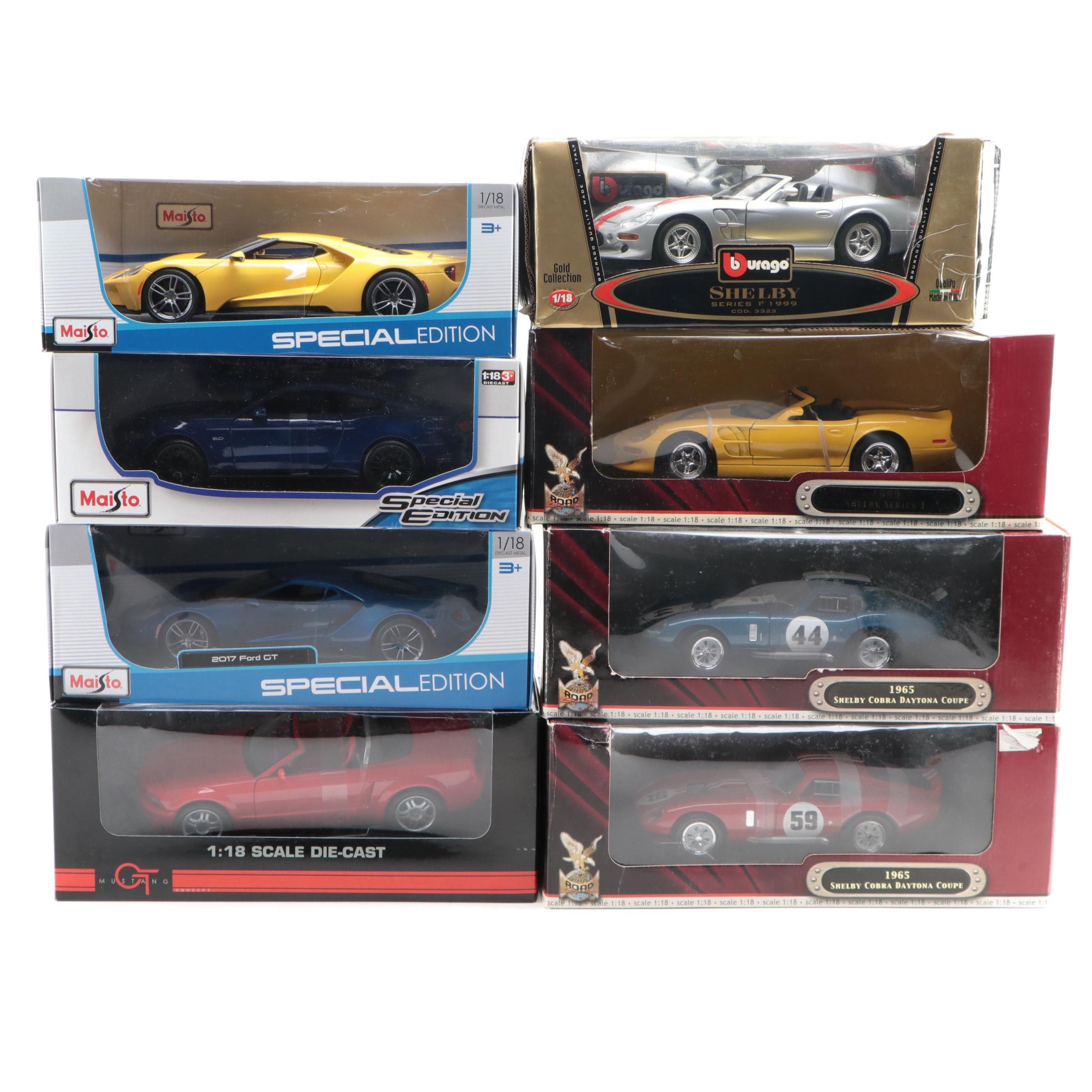 Maisto, Yat Ming, Bburago Shelby Cobra, Ford GTs and Mustang