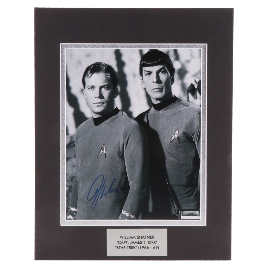 William Shatner Signed "Star Trek" Giclée Print in Mat