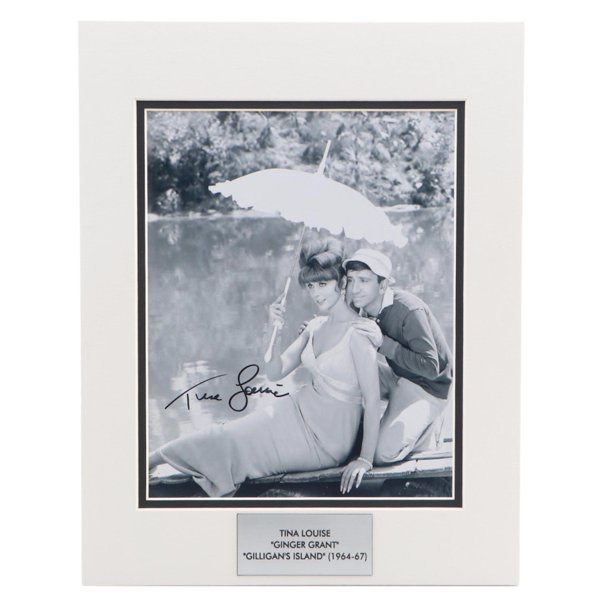 Tina Louise Signed "Gilligan's Island" Giclée in Mat Frame