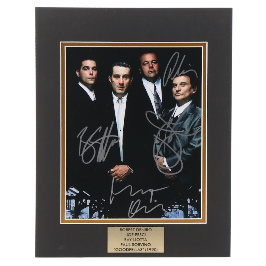 Robert De Niro, Joe Pesci and More Signed "Goodfellas" Giclée in Mat Frame