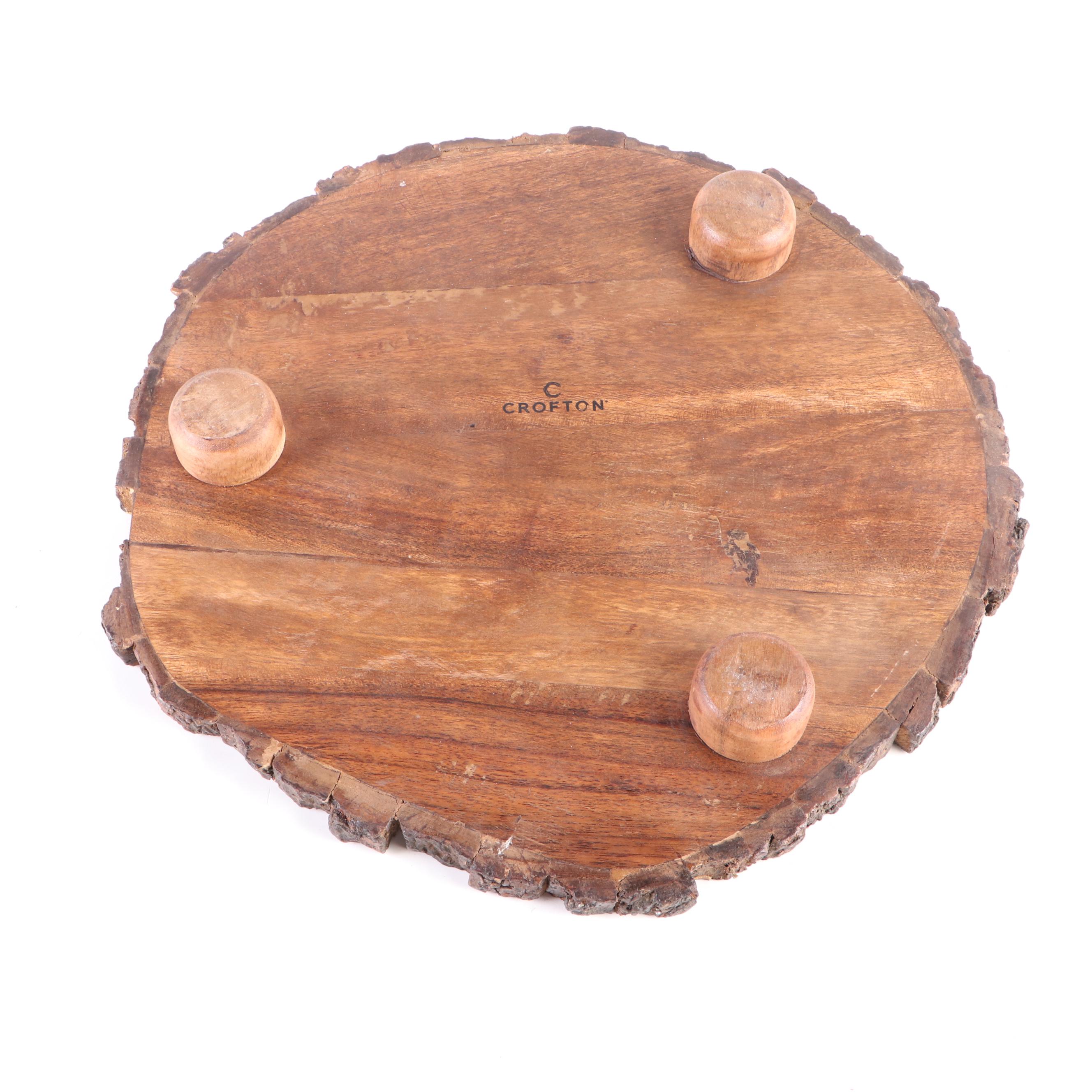 Crofton Live Edge Wood Cheese Board with Other Wood Serveware