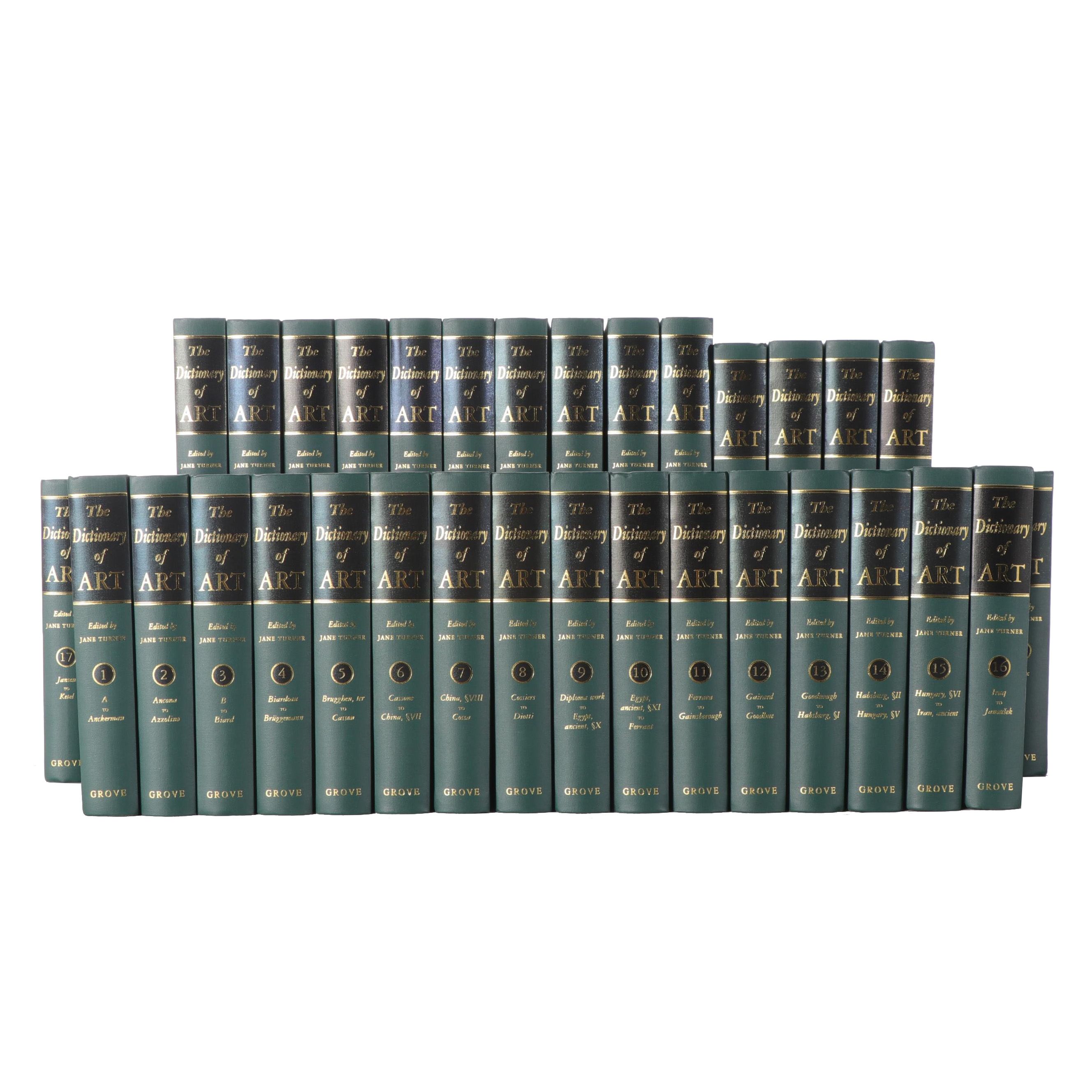 "The Dictionary of Art" Complete Set Edited by Jane Turner, 1996