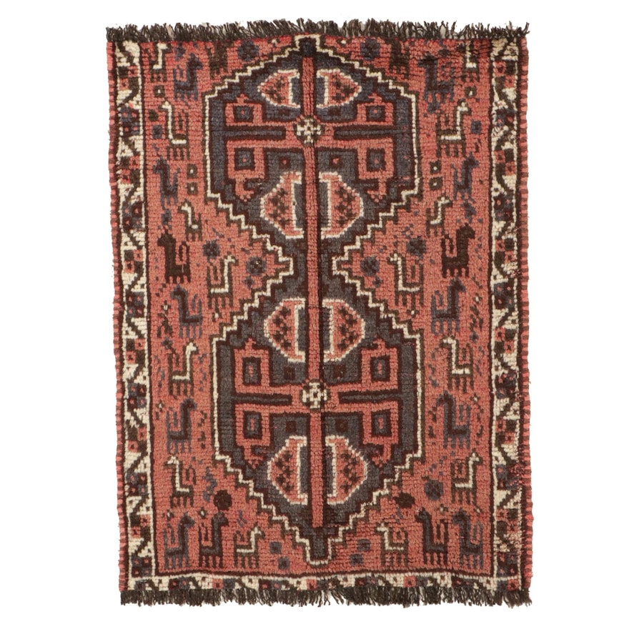 2'5 x 3' Hand-Knotted Persian Kolyai Accent Rug