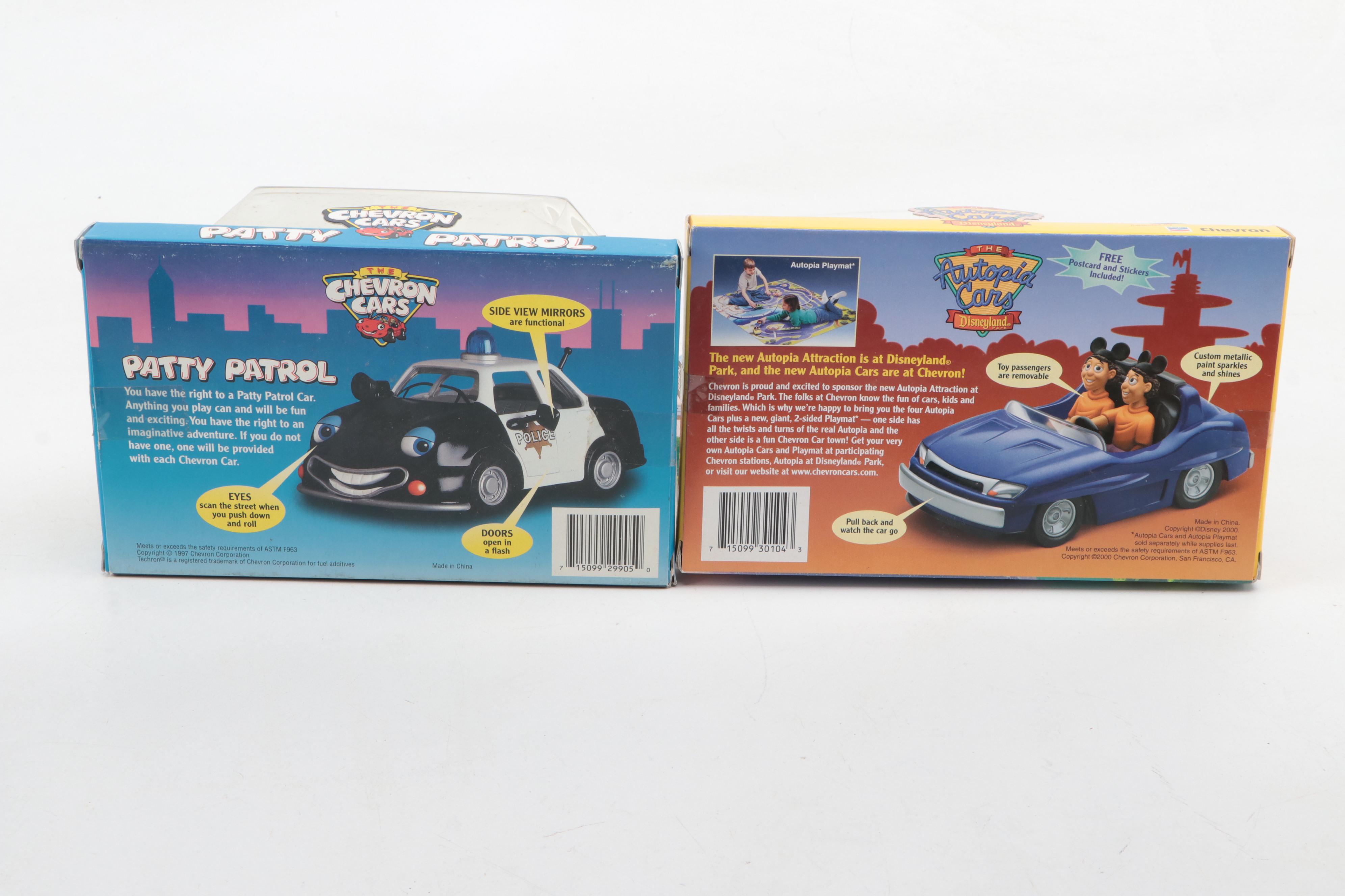 "The Chevron Cars" and Disneyland "The Autopia Cars" Toy Cars, 1990s-2000s