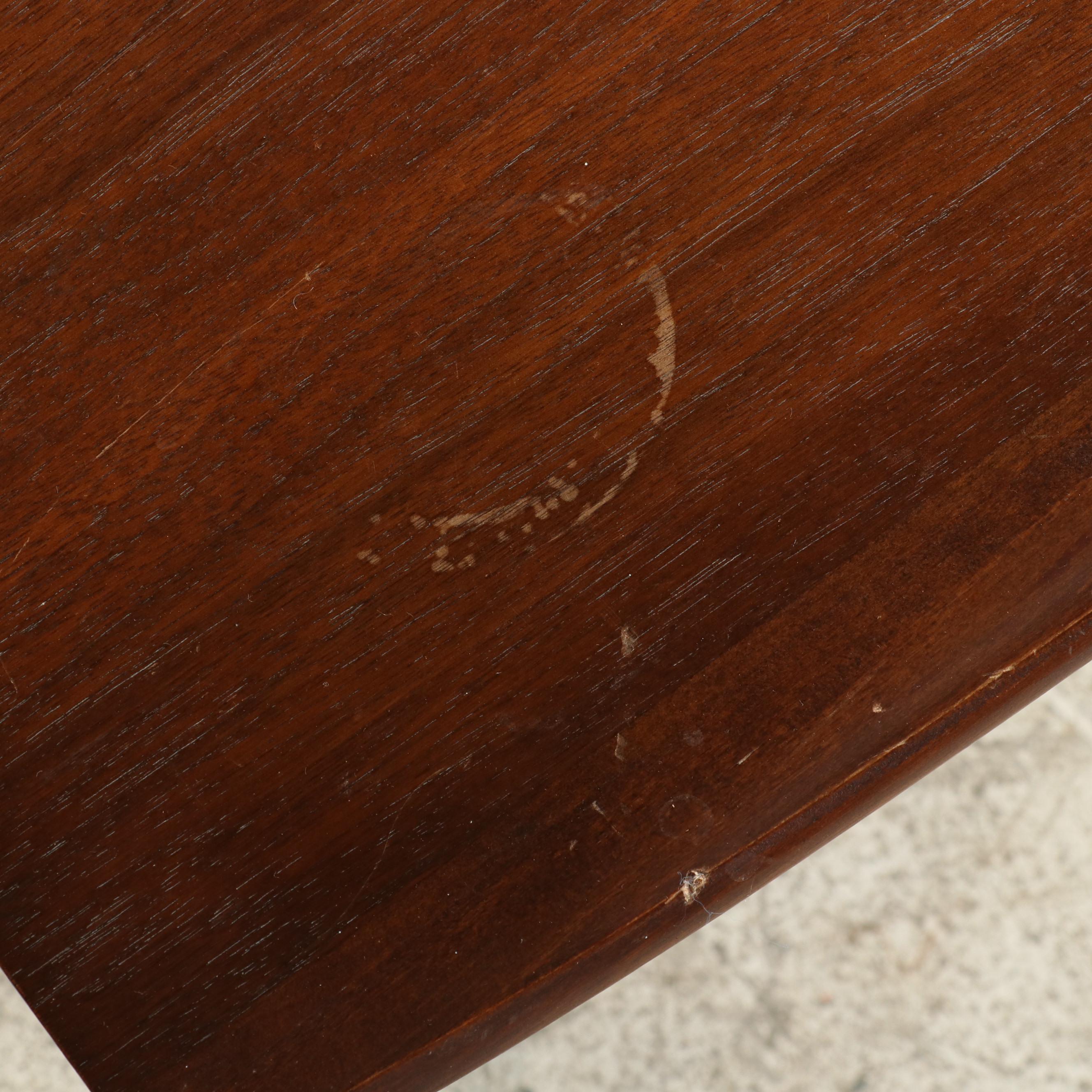 Pair of Bassett Furniture Mid Century Modern Walnut Side Tables