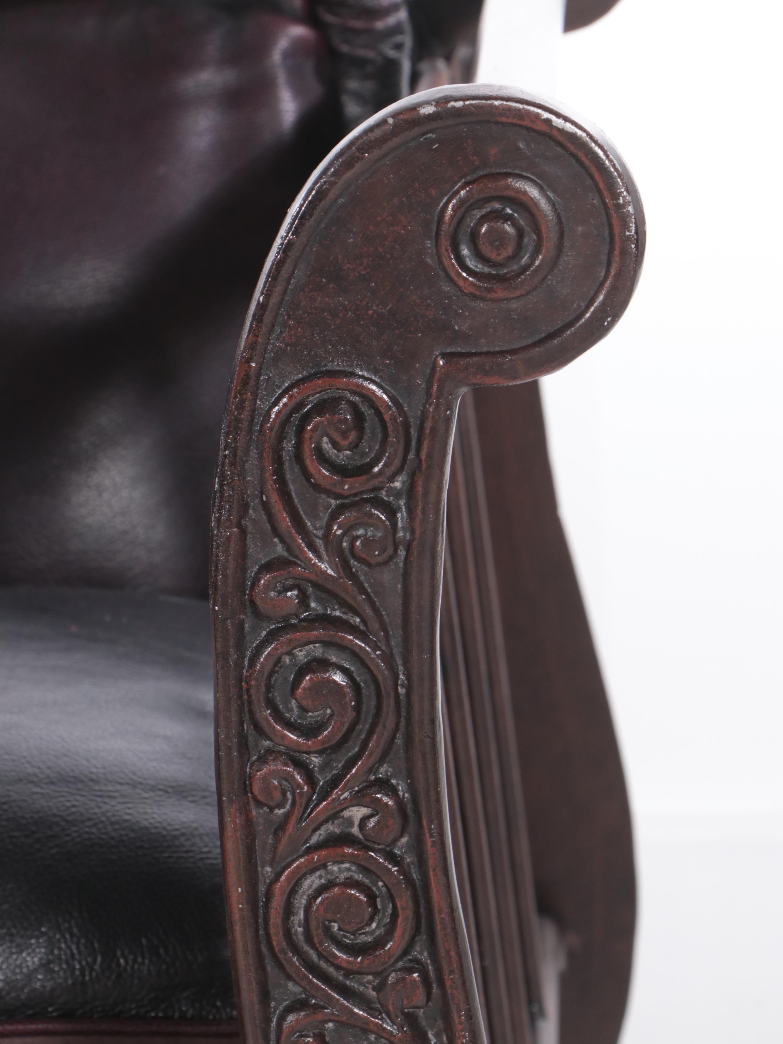 Thomasville Ernest Hemingway "Corrida" Cast Aluminum and Leather Sleigh Day Bed