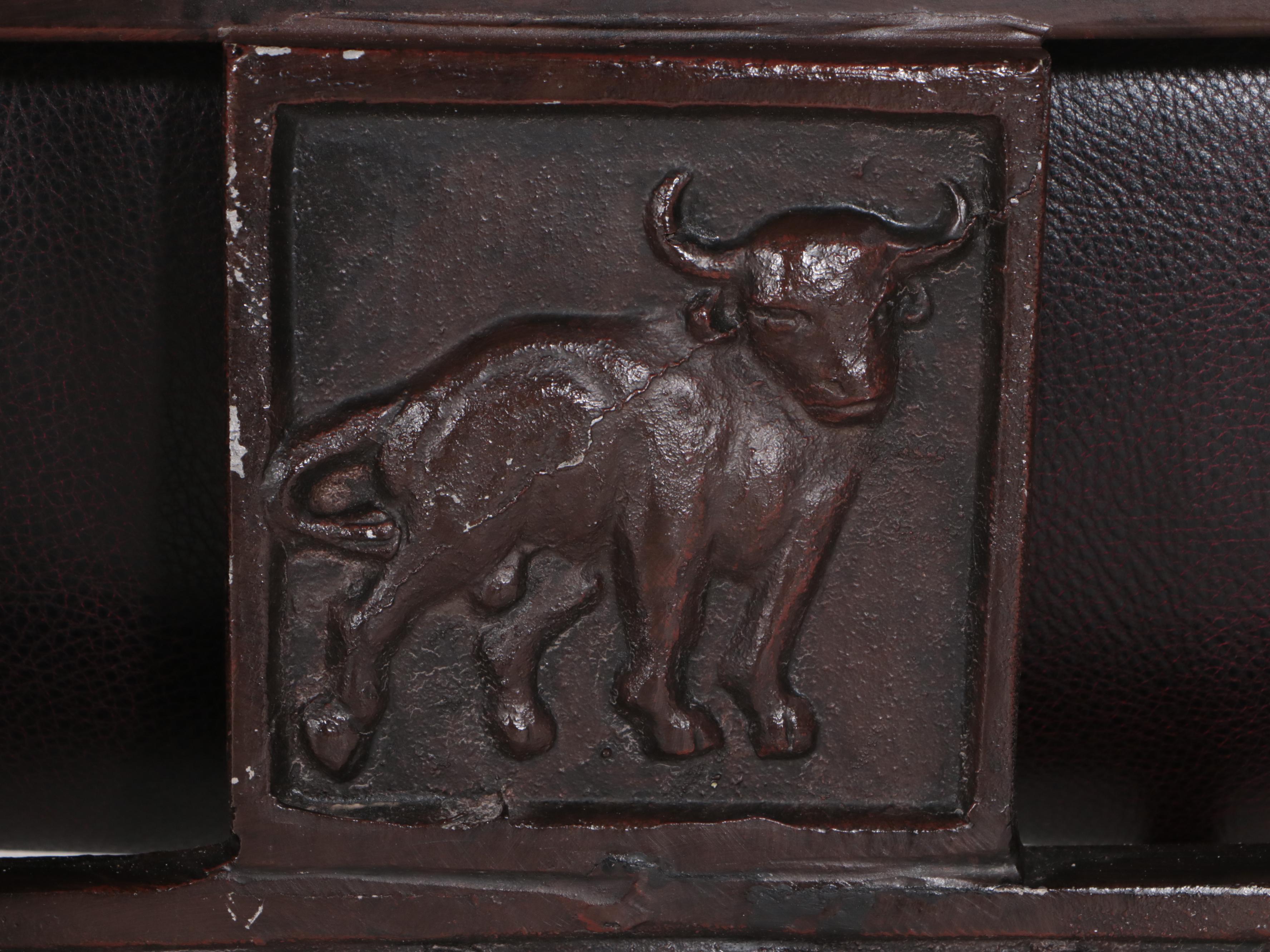 Thomasville Ernest Hemingway "Corrida" Cast Aluminum and Leather Sleigh Day Bed