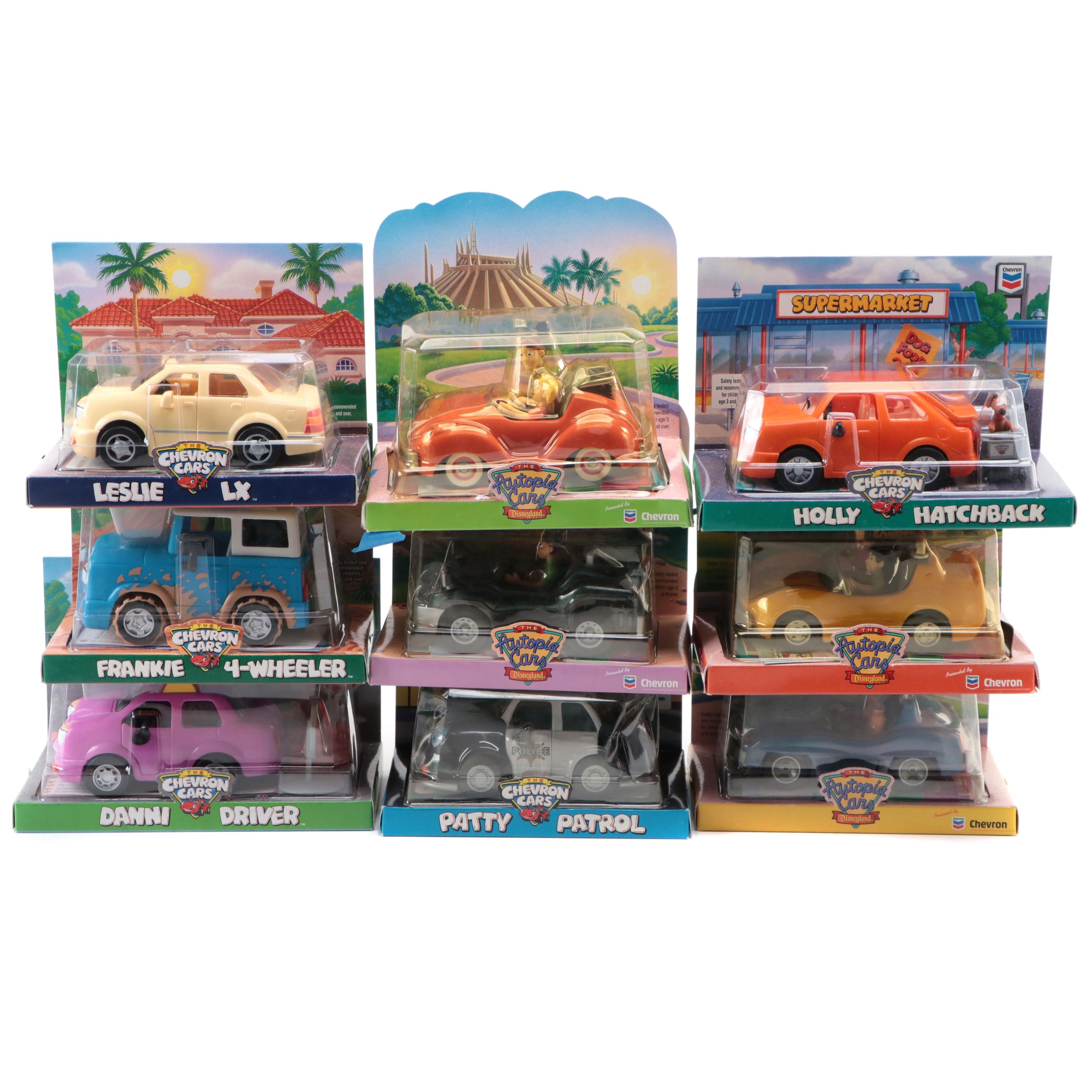 "The Chevron Cars" and Disneyland "The Autopia Cars" Toy Cars, 1990s-2000s