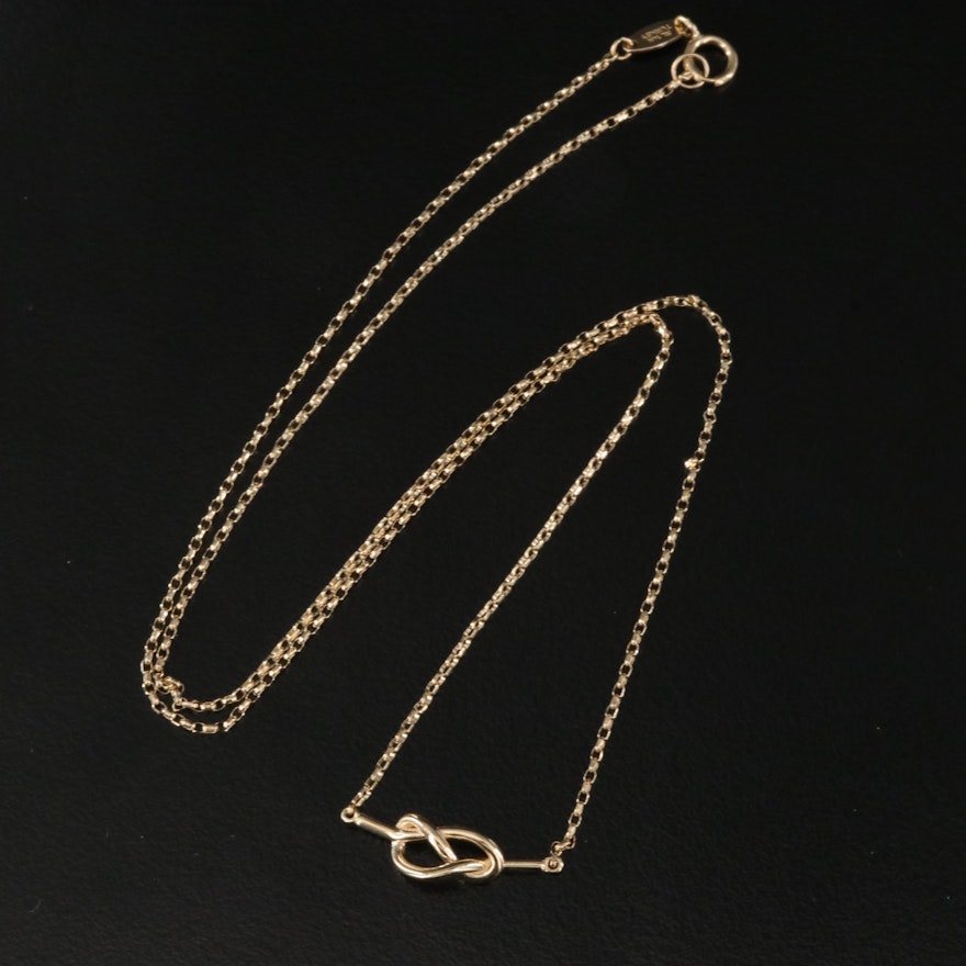 14K Knot Necklace