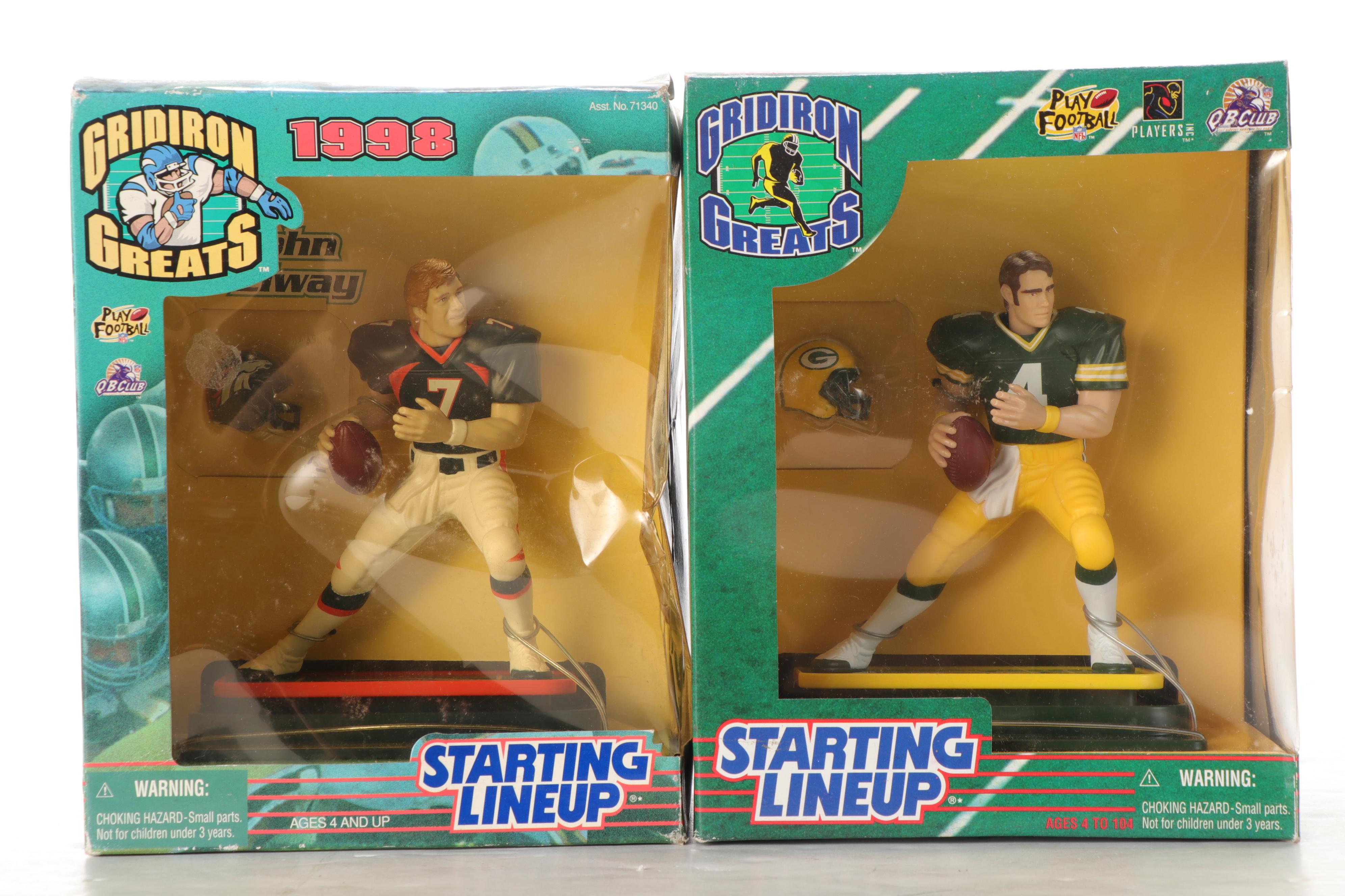Kenner Starting Lineup Football Action Figures and Action Packed Trading Cards