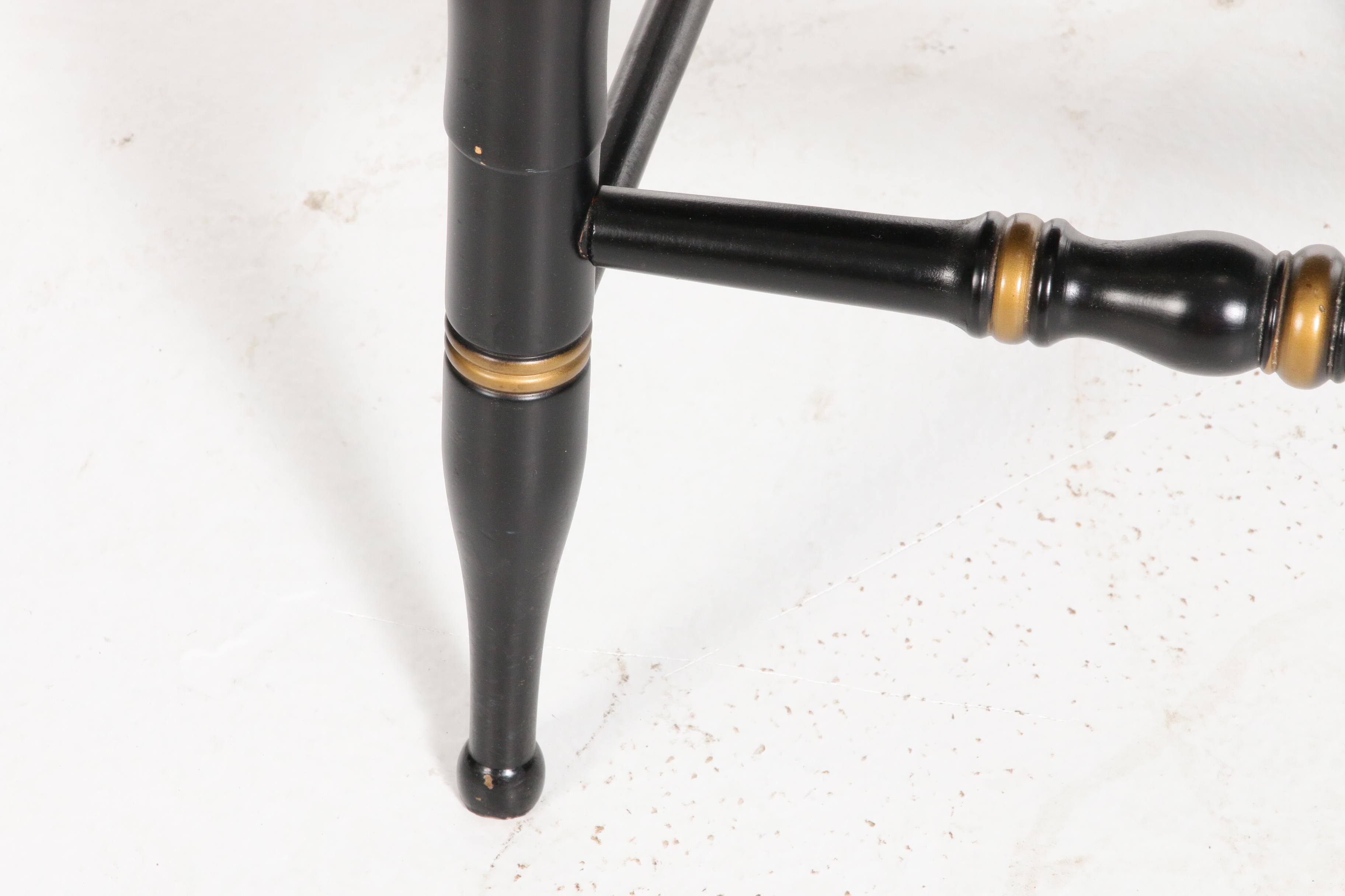 L. Hitchcock Hand-Painted University of Virginia Armchair, Mid 20th Century