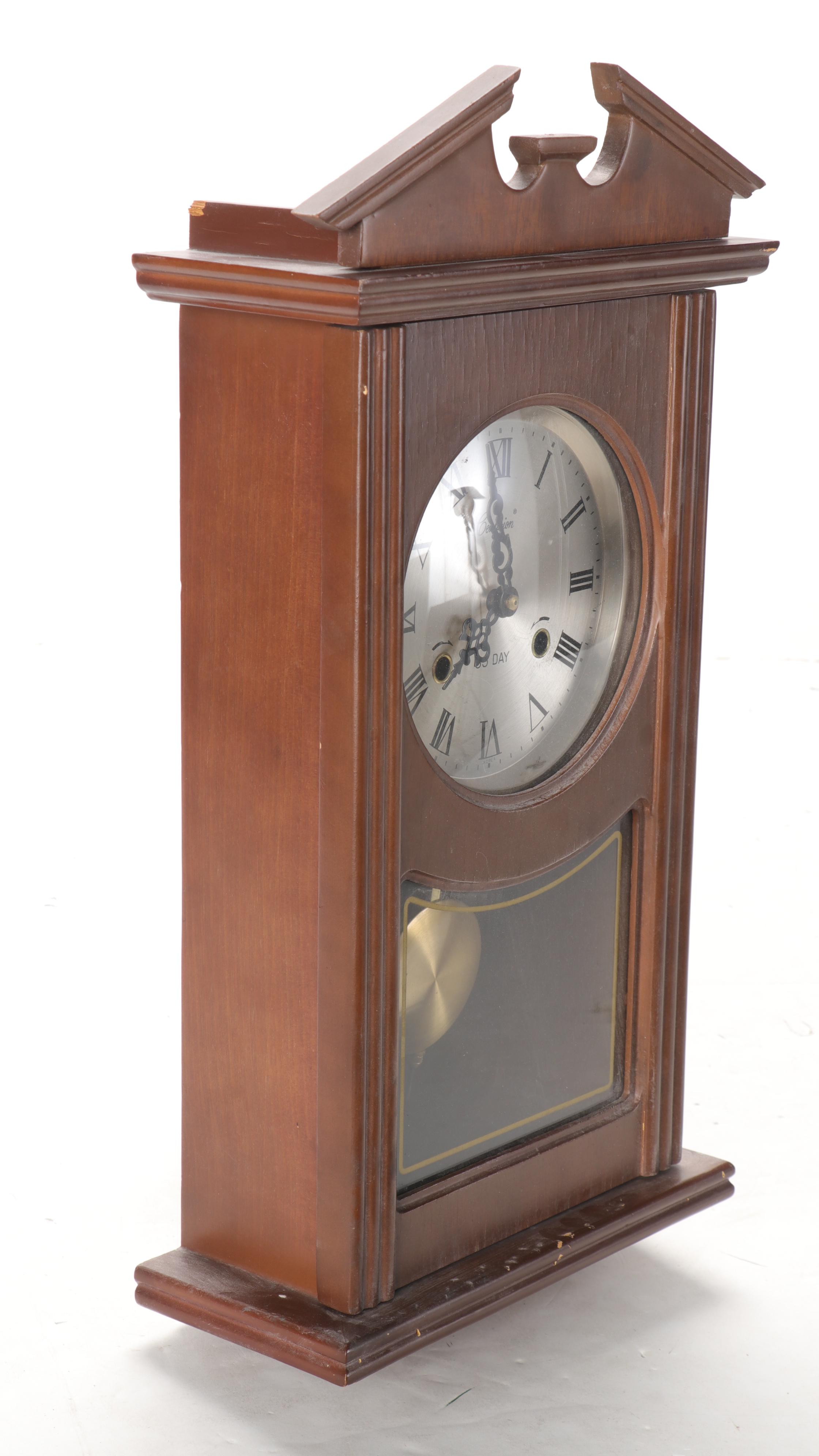 Centurion 35-Day Regulator Wooden Wall Clock