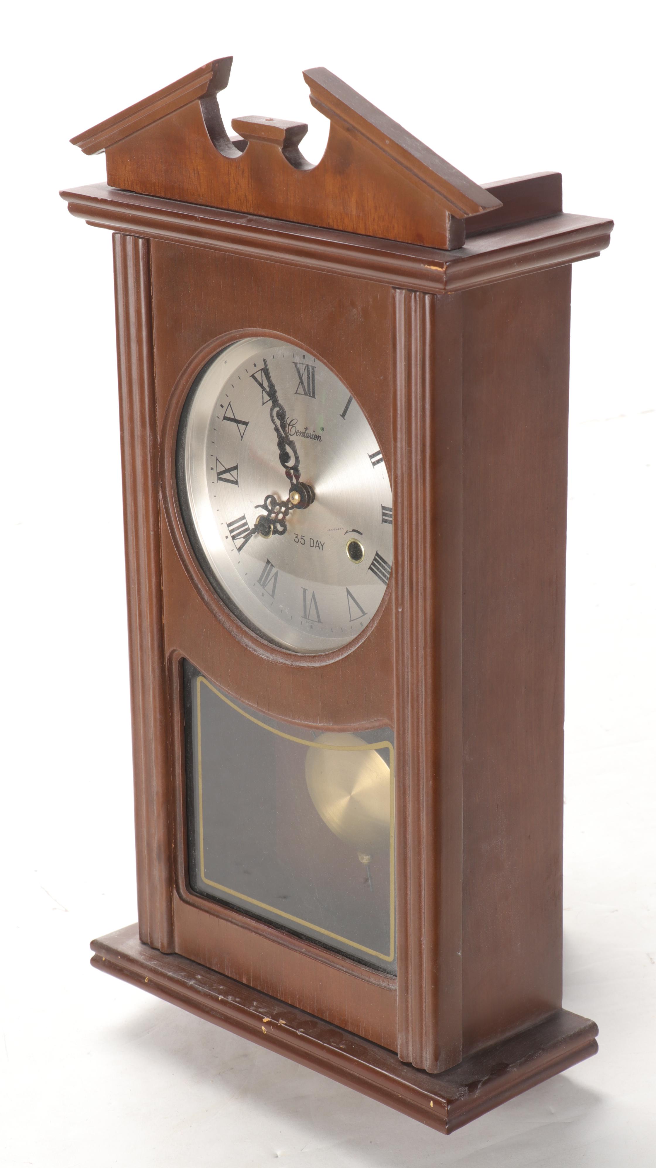 Centurion 35-Day Regulator Wooden Wall Clock