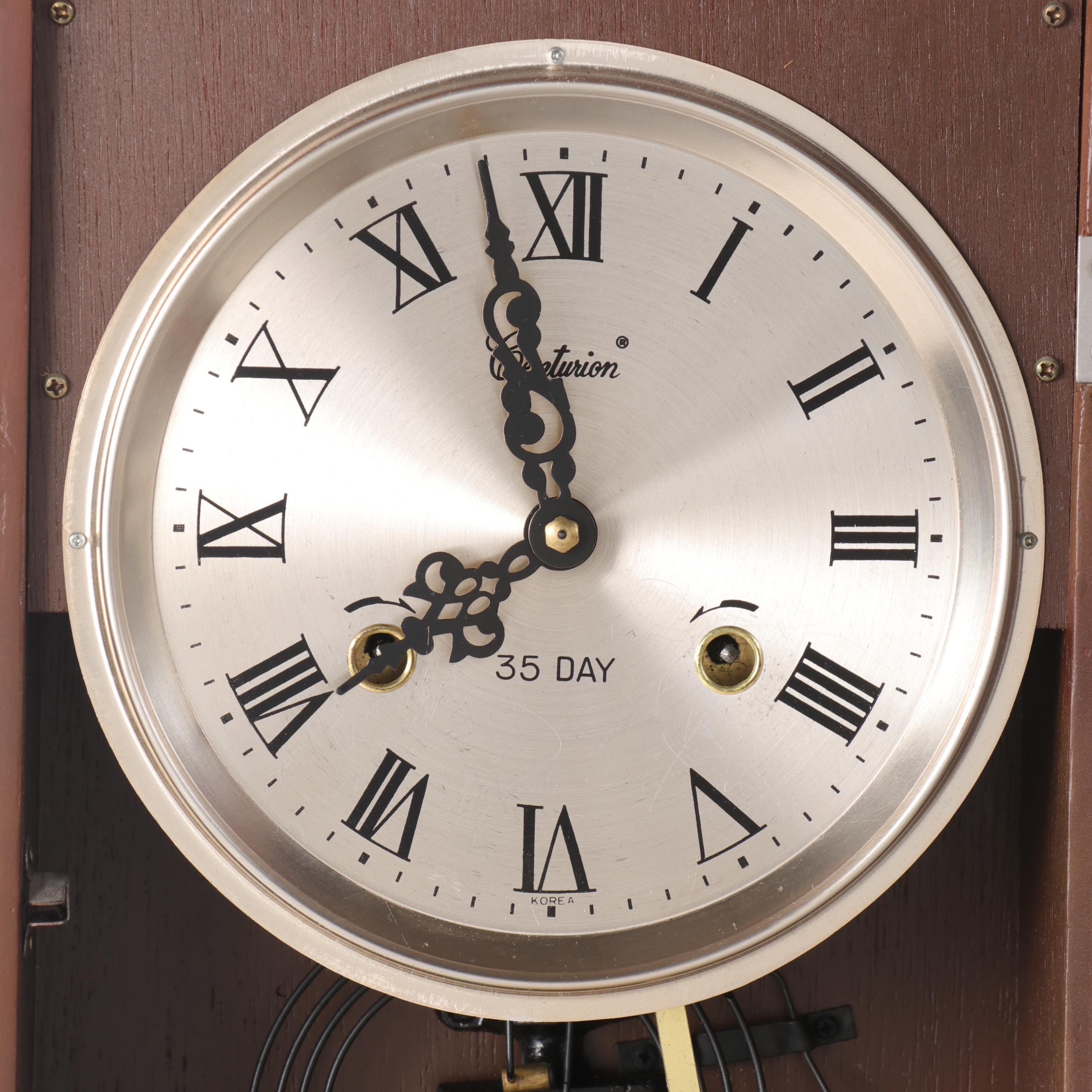 Centurion 35-Day Regulator Wooden Wall Clock