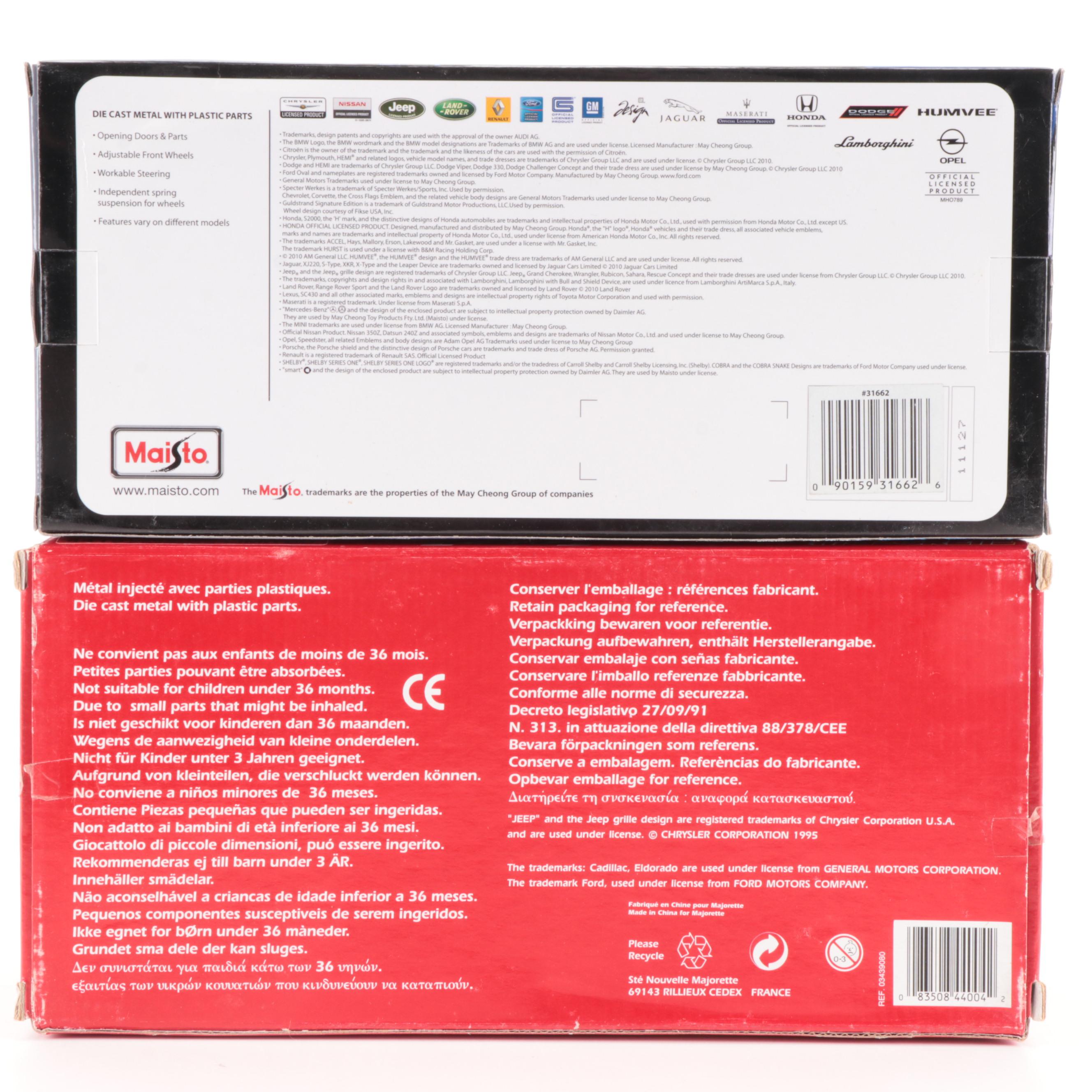 Maisto Special Edition Hummer H2 and Other Diecast Model Cars