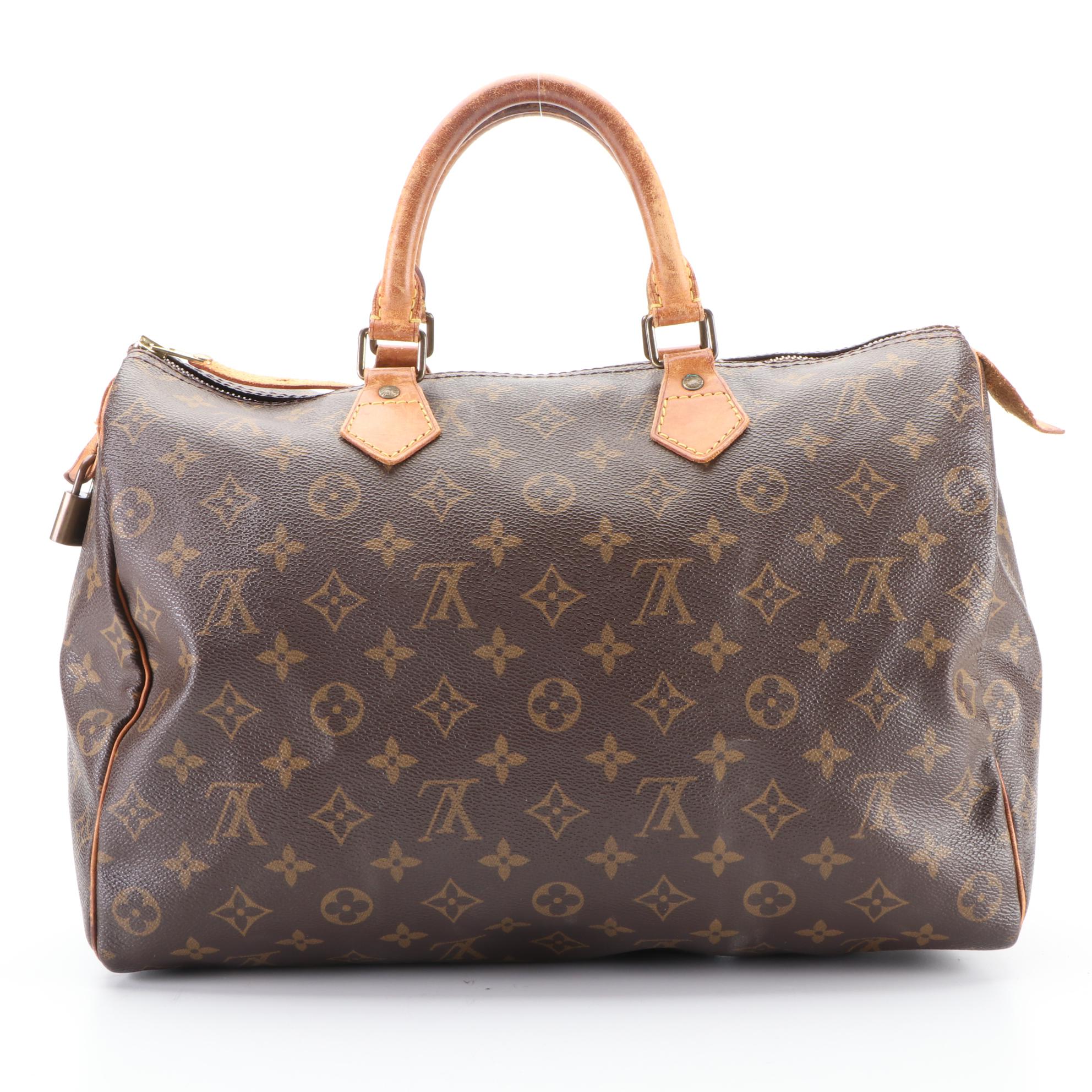 Louis Vuitton Speedy 35 in Monogram Canvas and Vachetta Leather